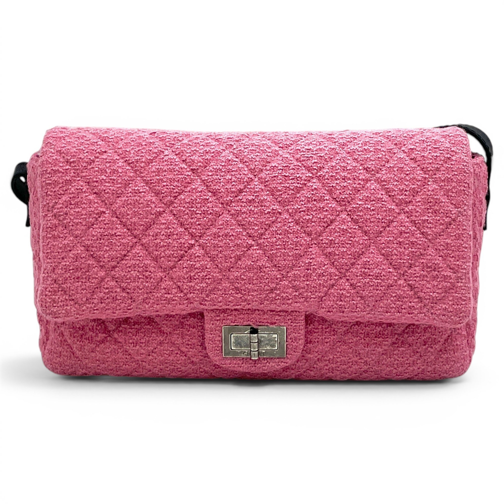 2.55 Long tweed crossbody bag