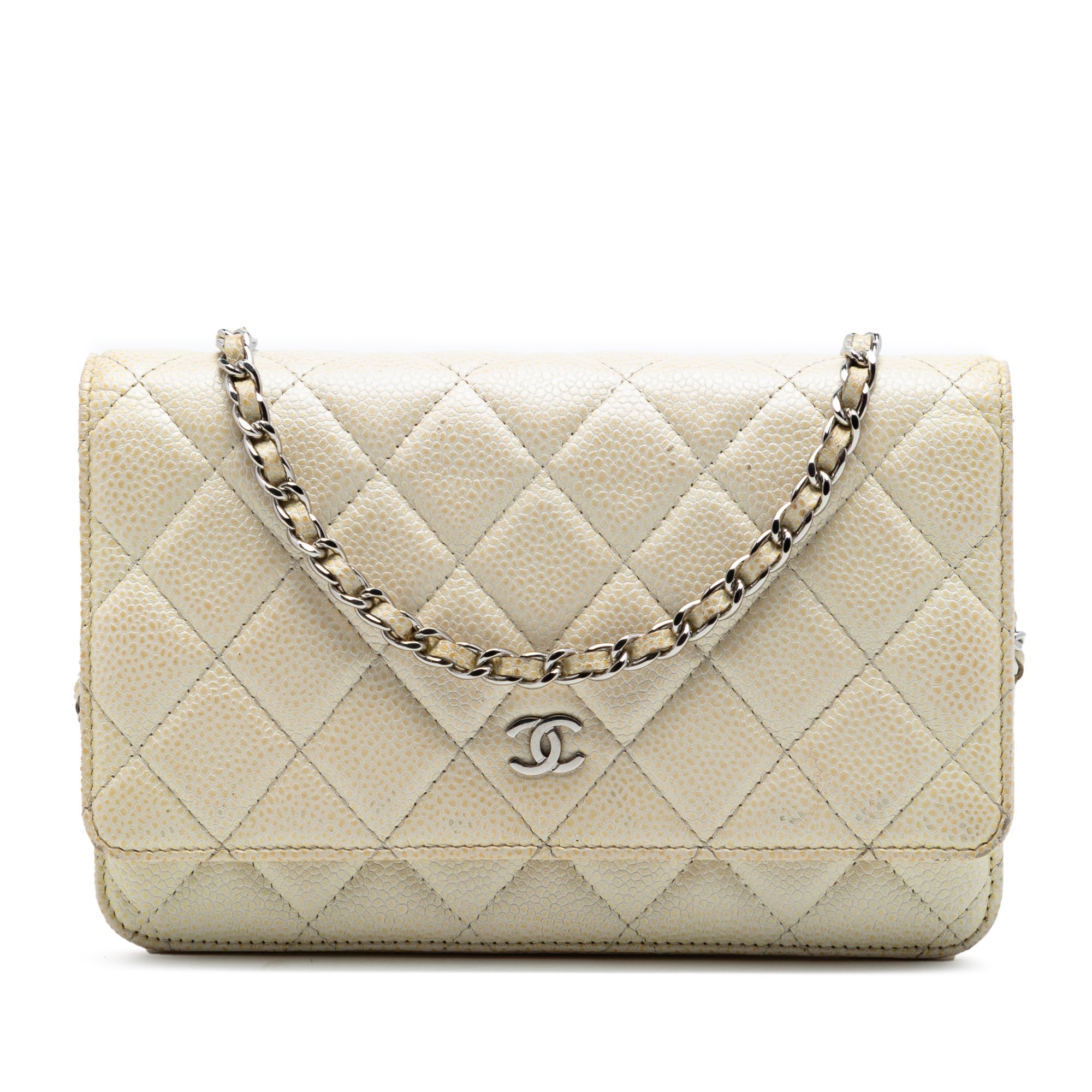 Wallet On Chain leather handbag