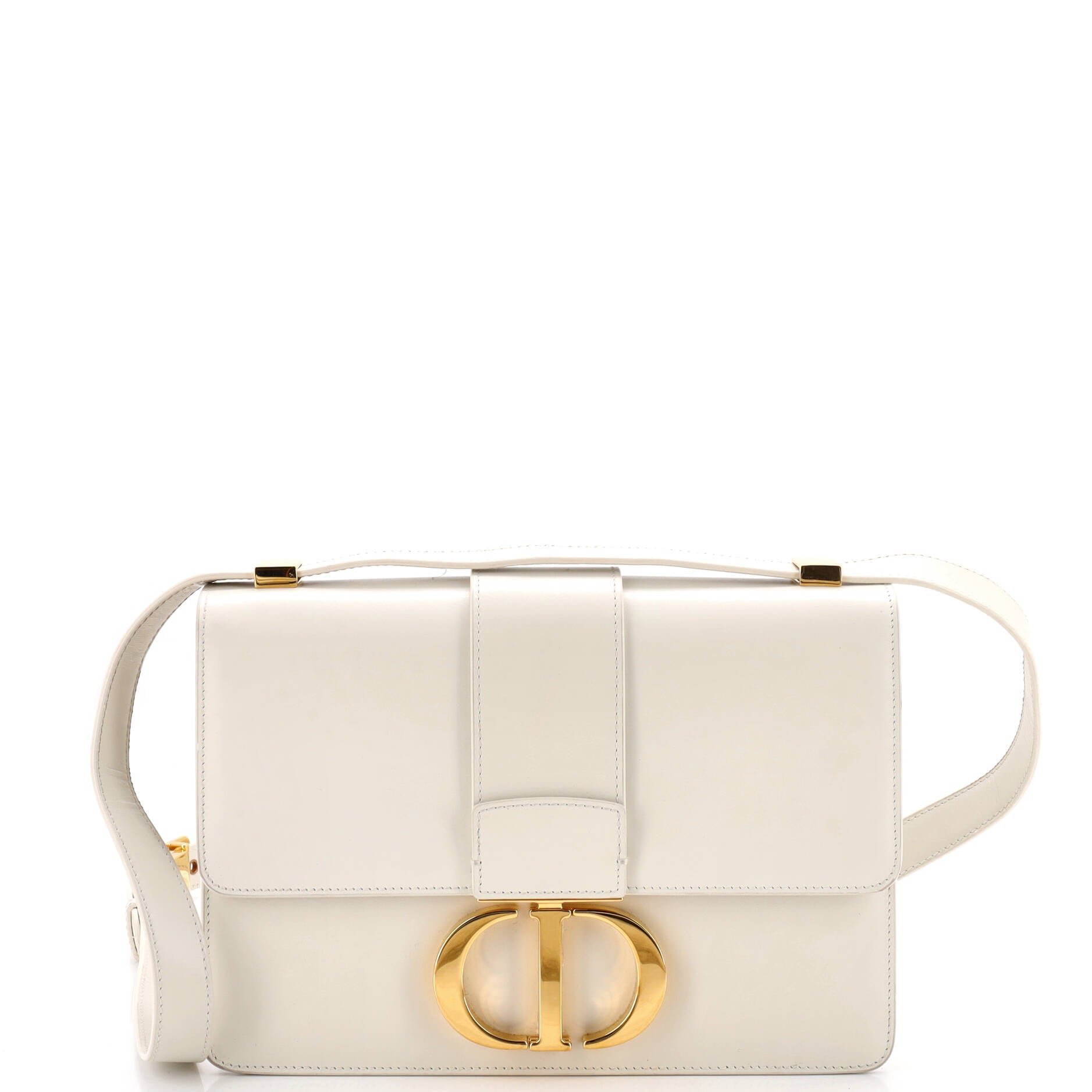 30 Montaigne Flap Bag Leather