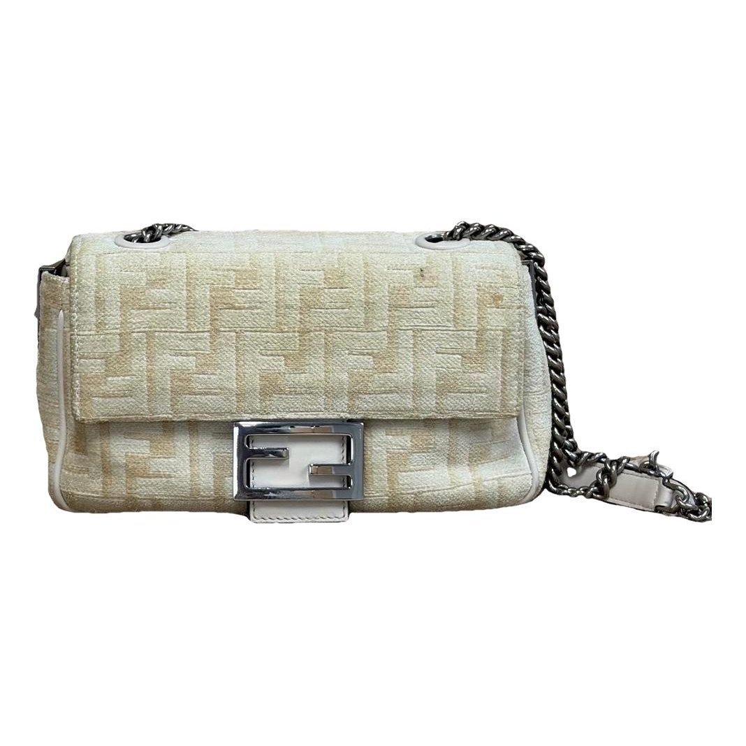 Baguette velvet handbag