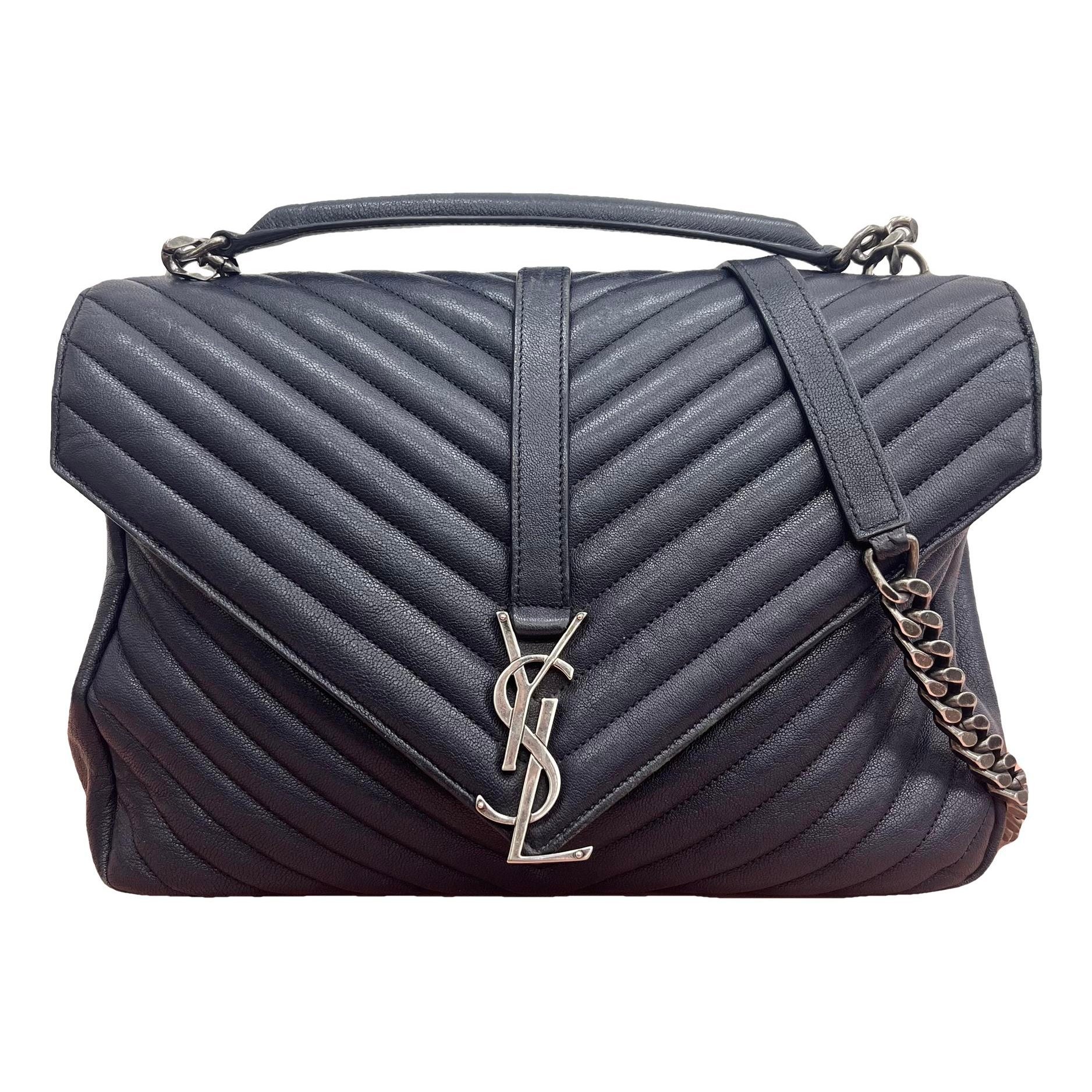Collége monogramme leather handbag