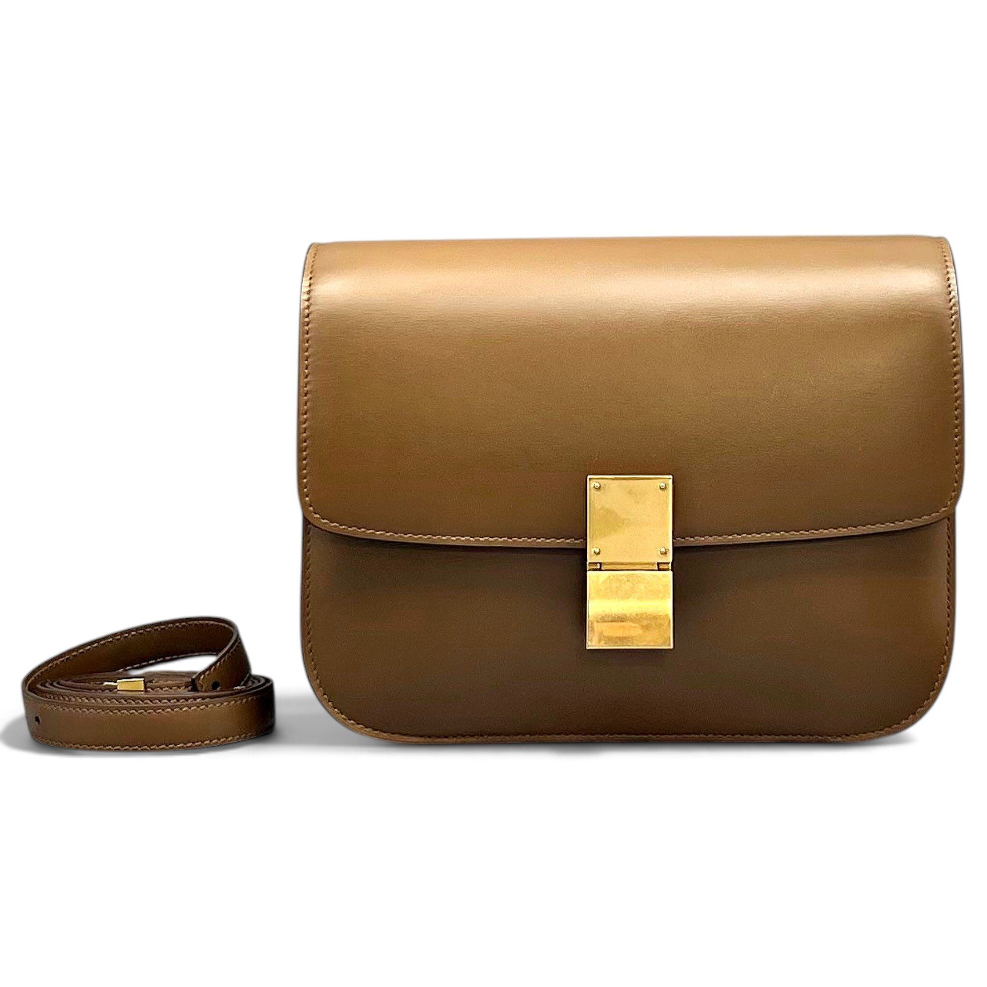 Classic leather crossbody bag