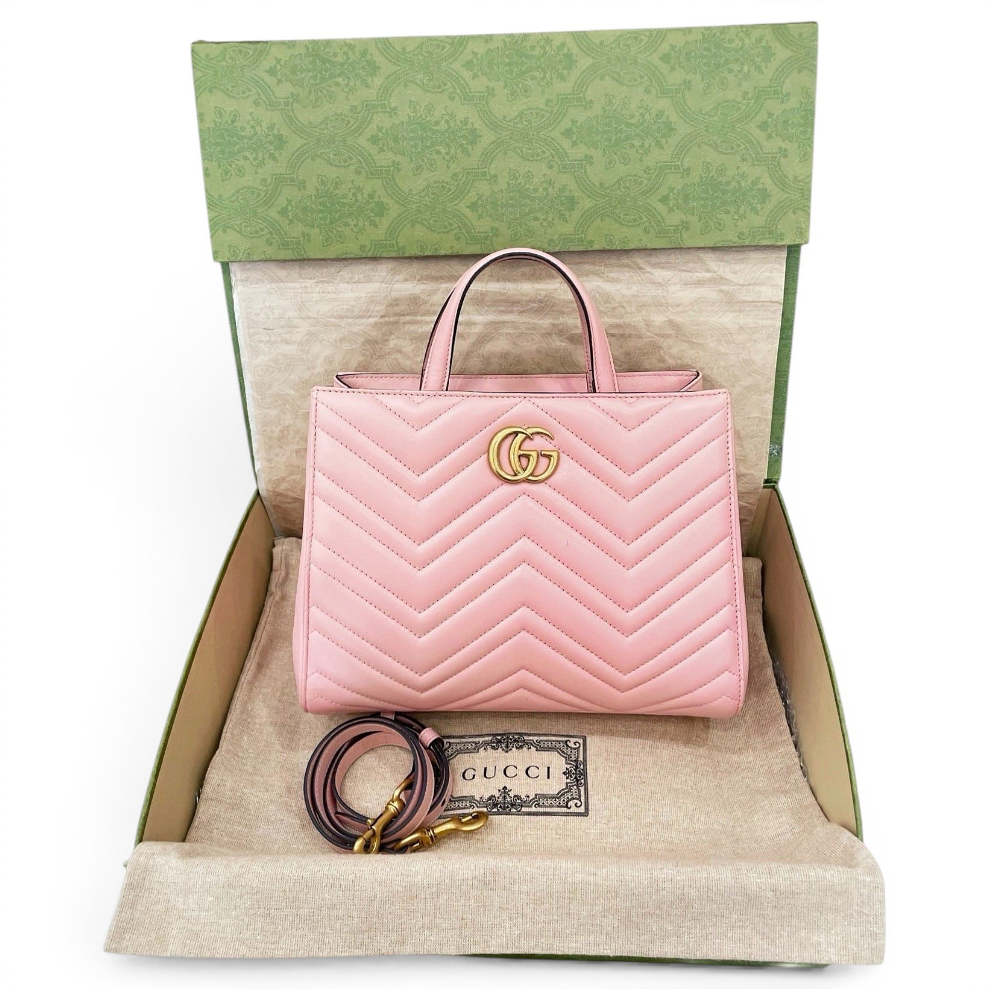 GG Marmont Shopping leather tote