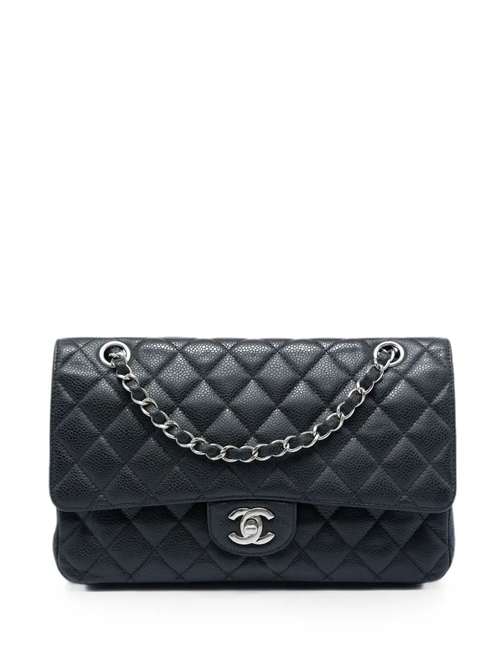 2009-2010 Medium Classic Caviar Double Flap shoulder bag