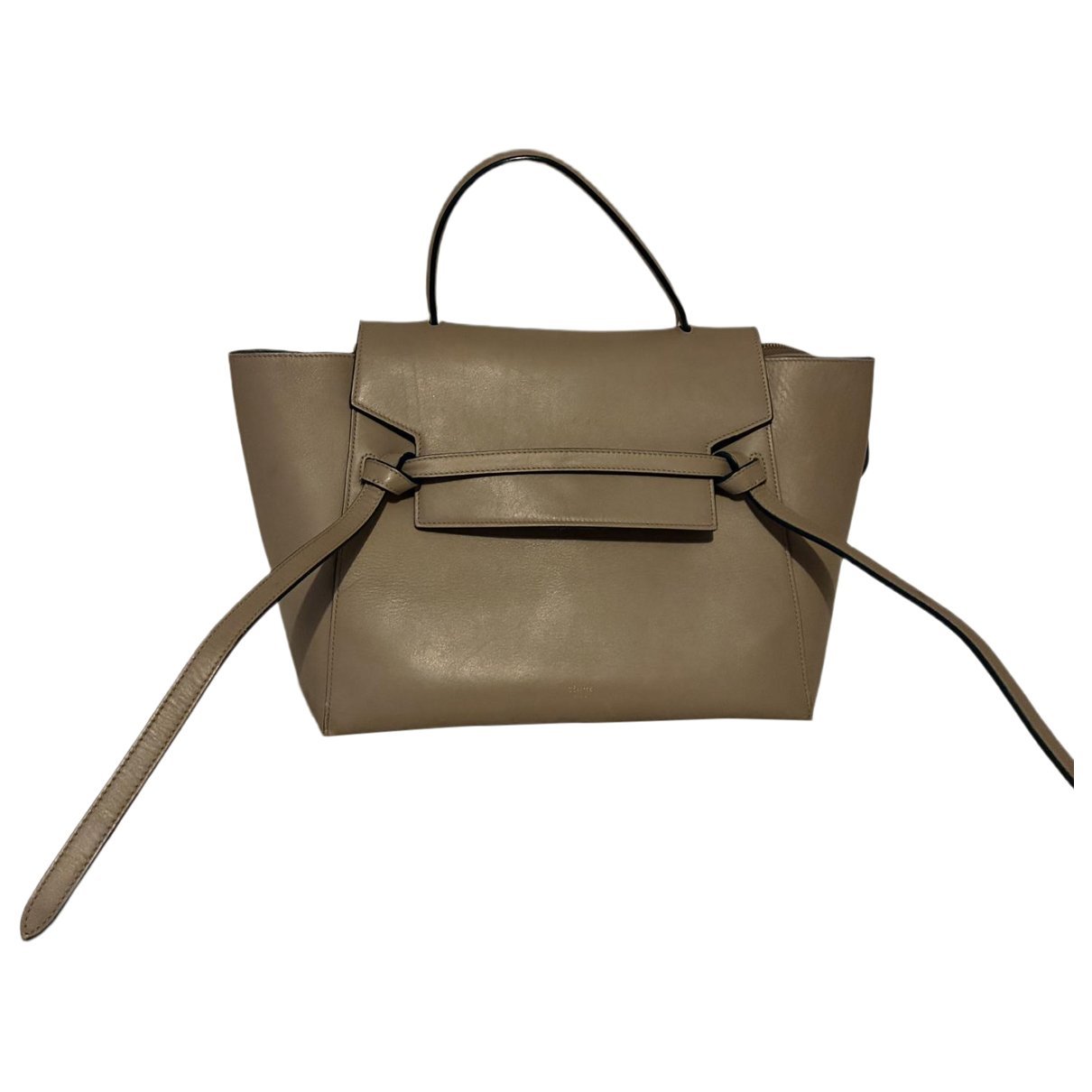 Belt leather handbag