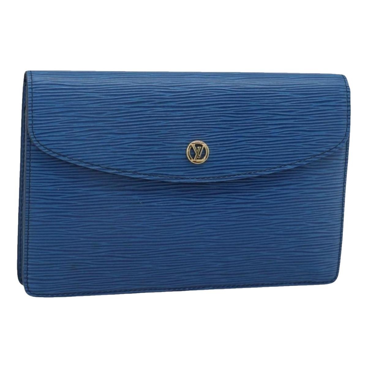 Leather clutch bag
