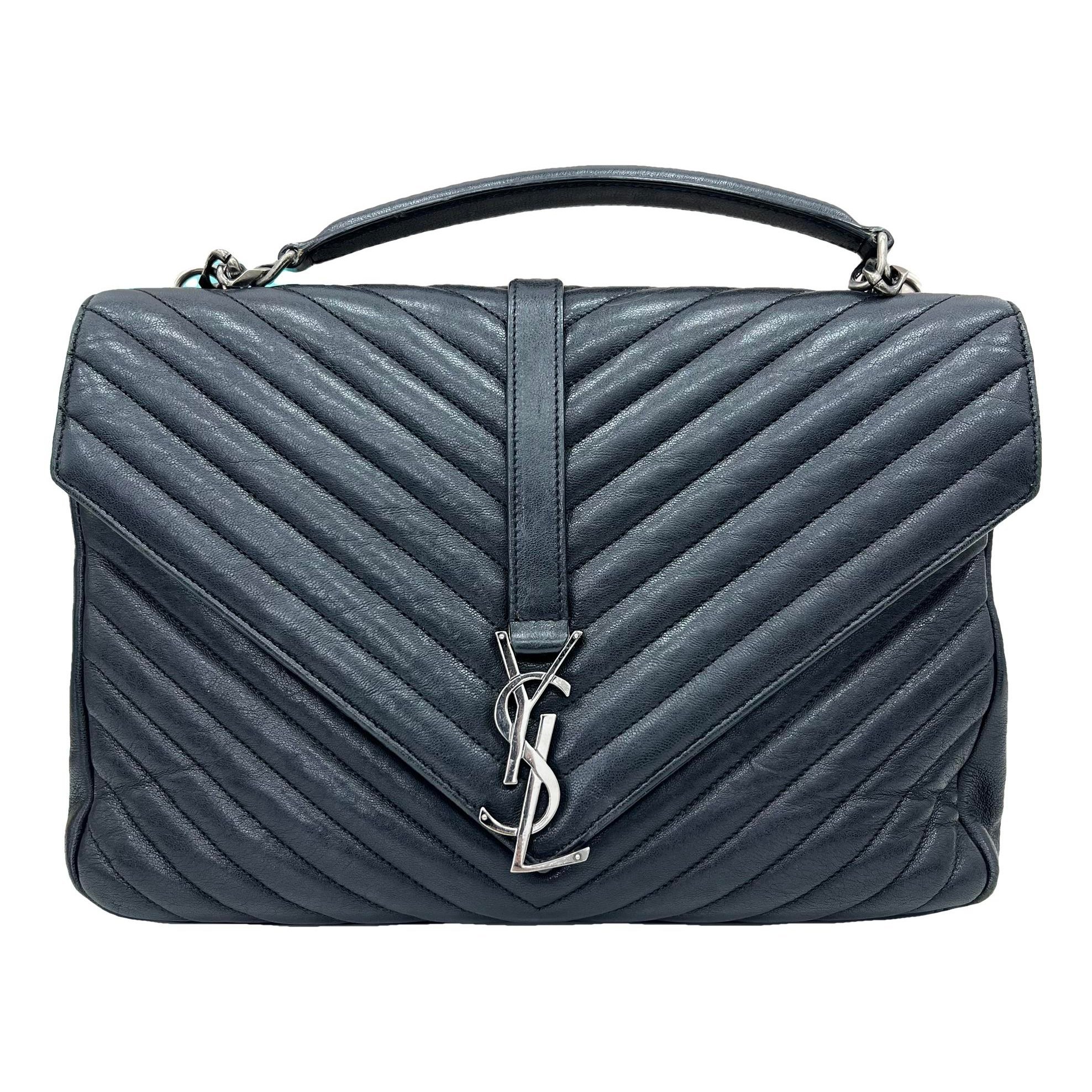Collége monogramme leather handbag