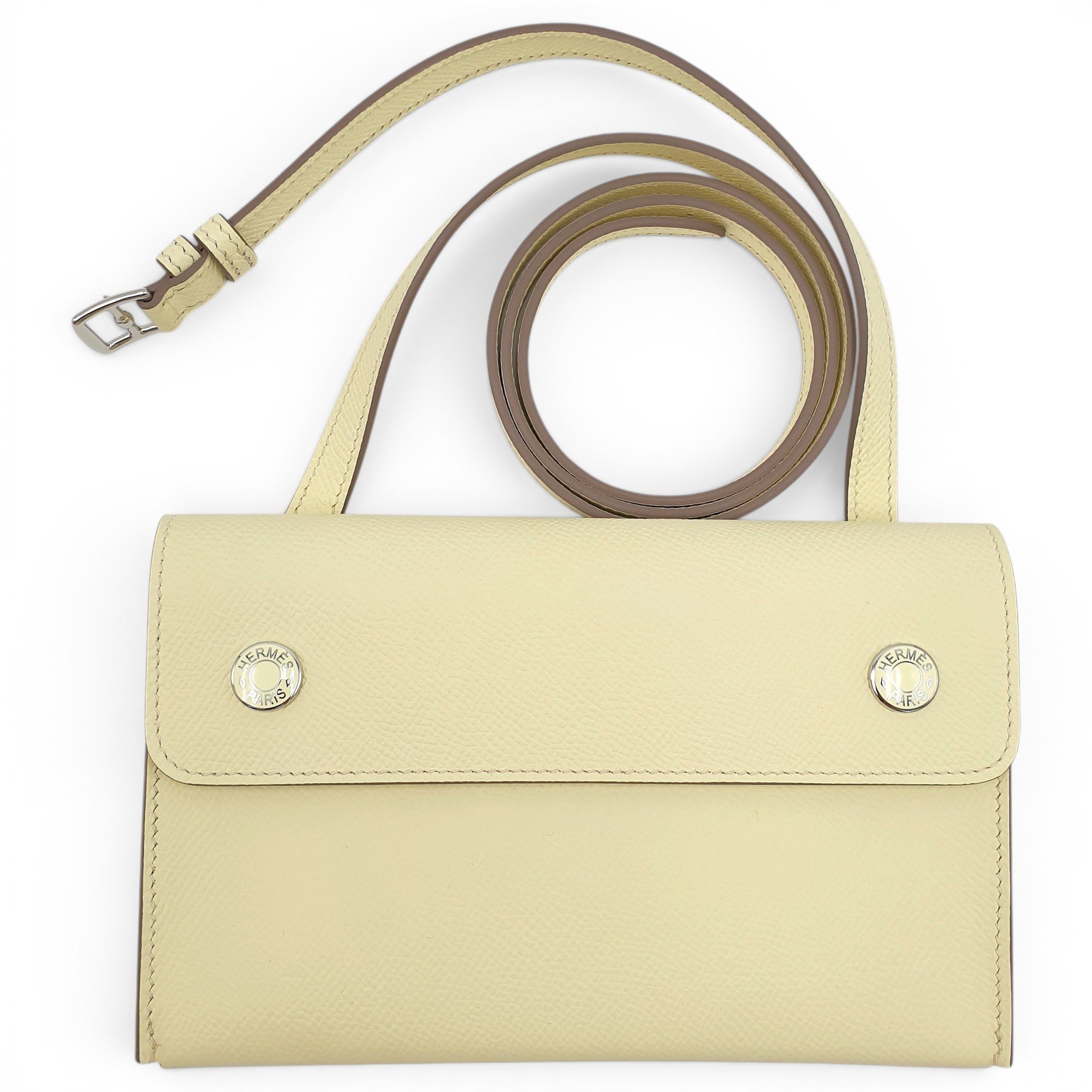 Hermesnap leather crossbody bag