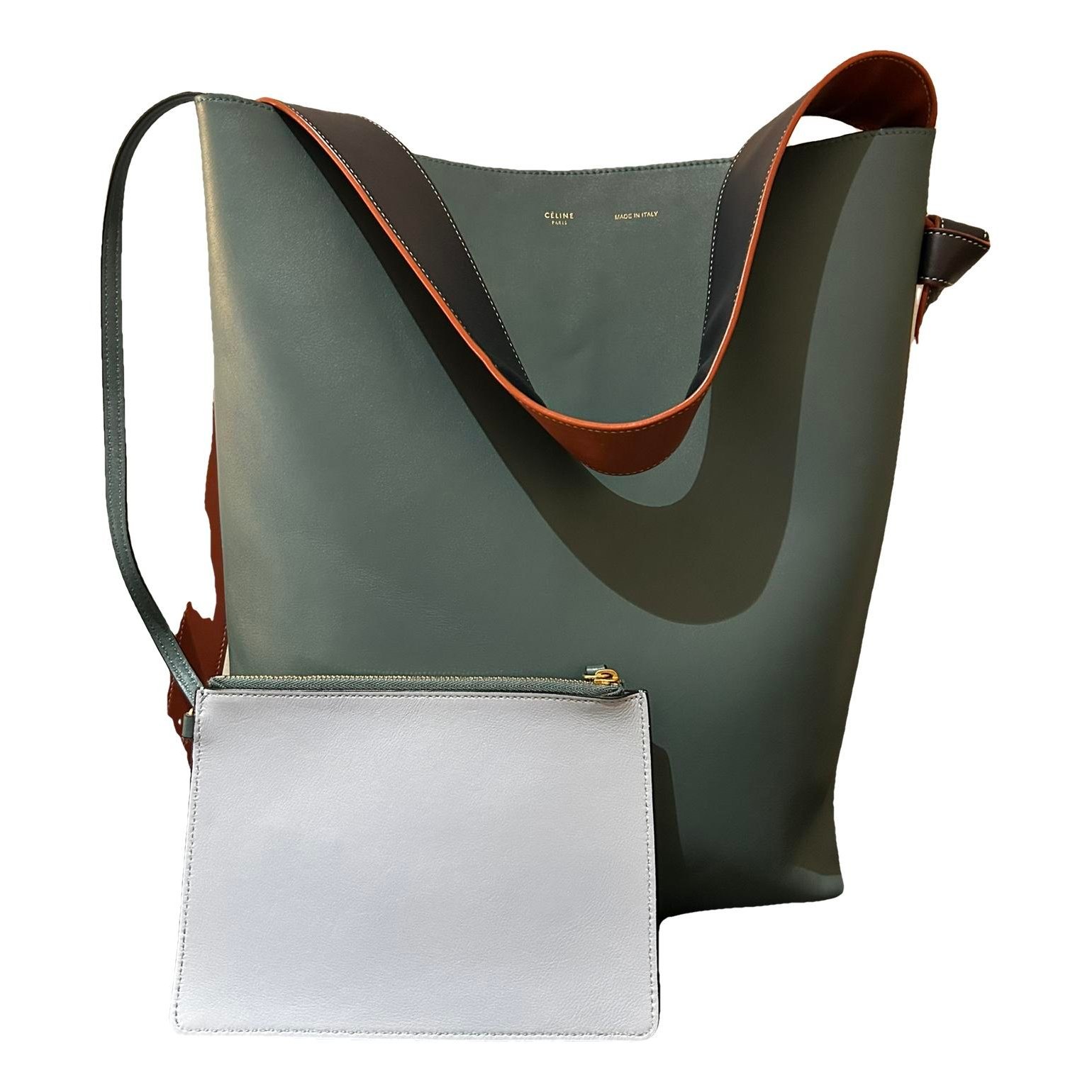 Twisted leather tote
