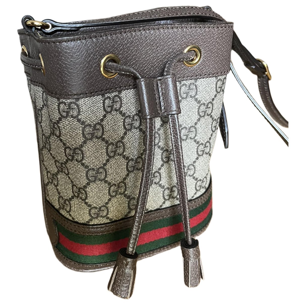 Ophidia Bucket leather crossbody bag