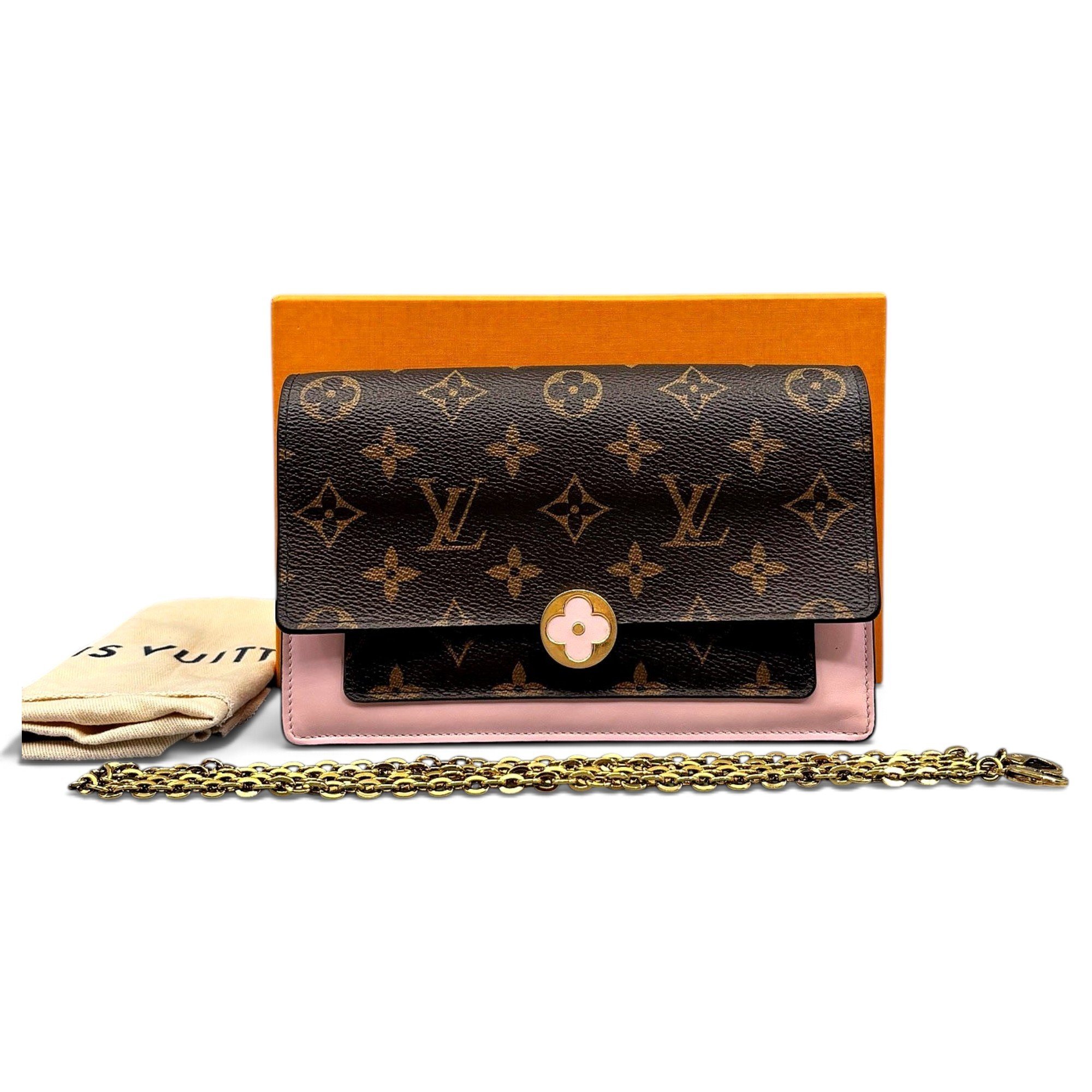Flore chain leather handbag