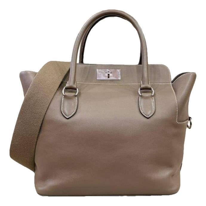 Hermes Toolbox 26 Handbag Etoupe