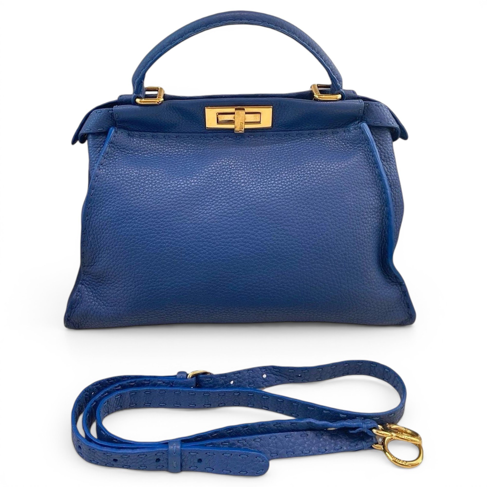 Peekaboo leather handbag