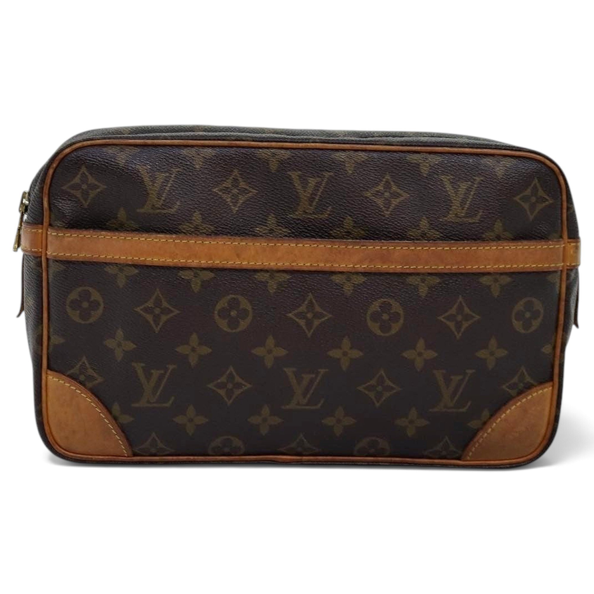 Leather clutch bag