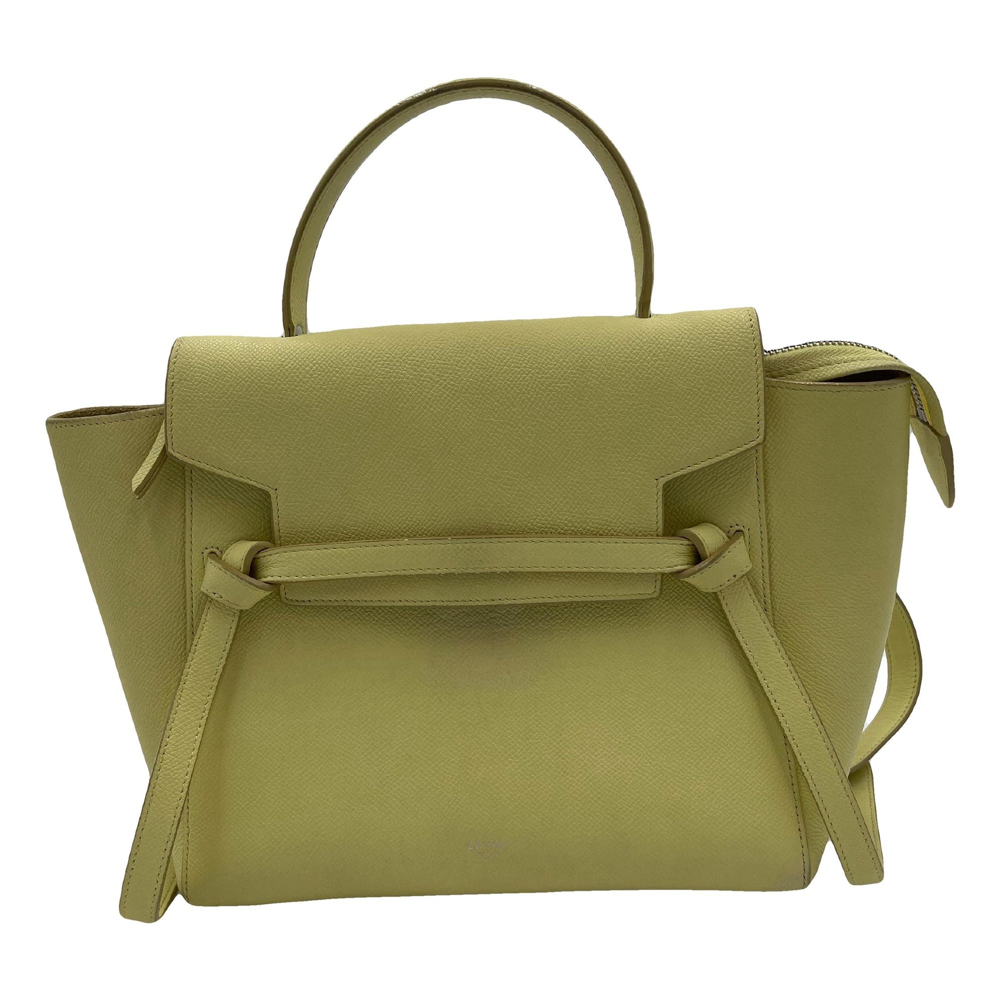 Belt leather handbag