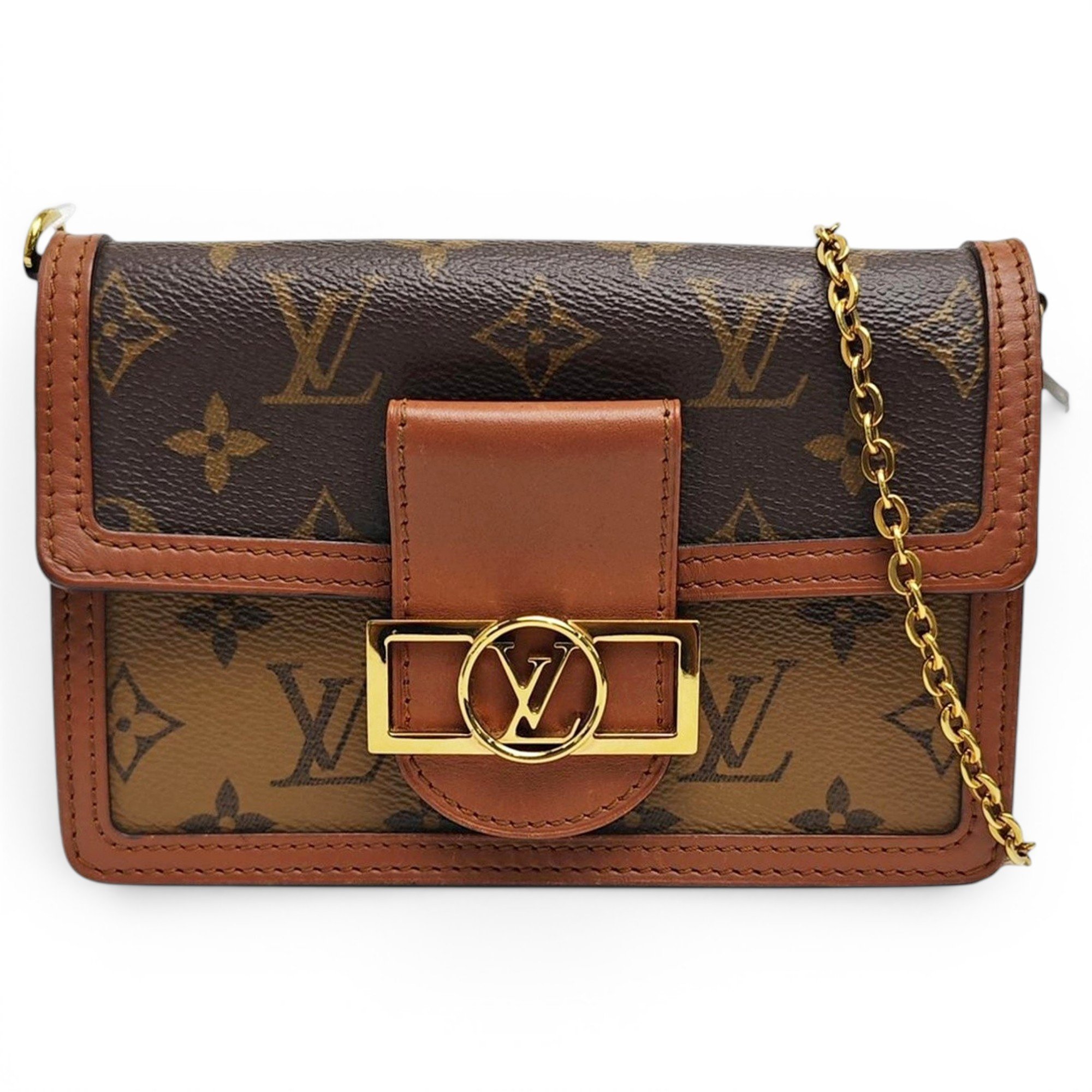 Dauphine leather handbag