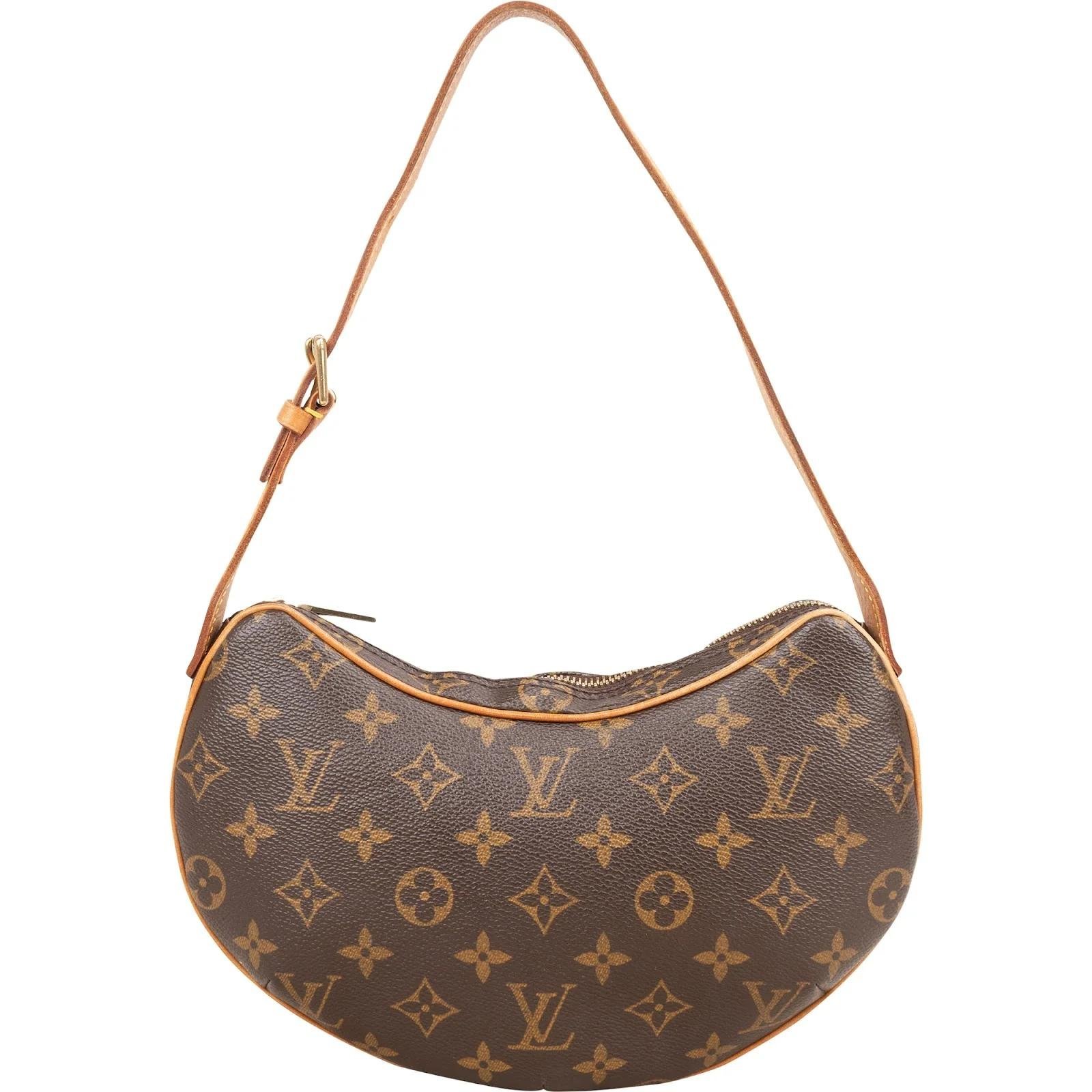 Croissant leather handbag