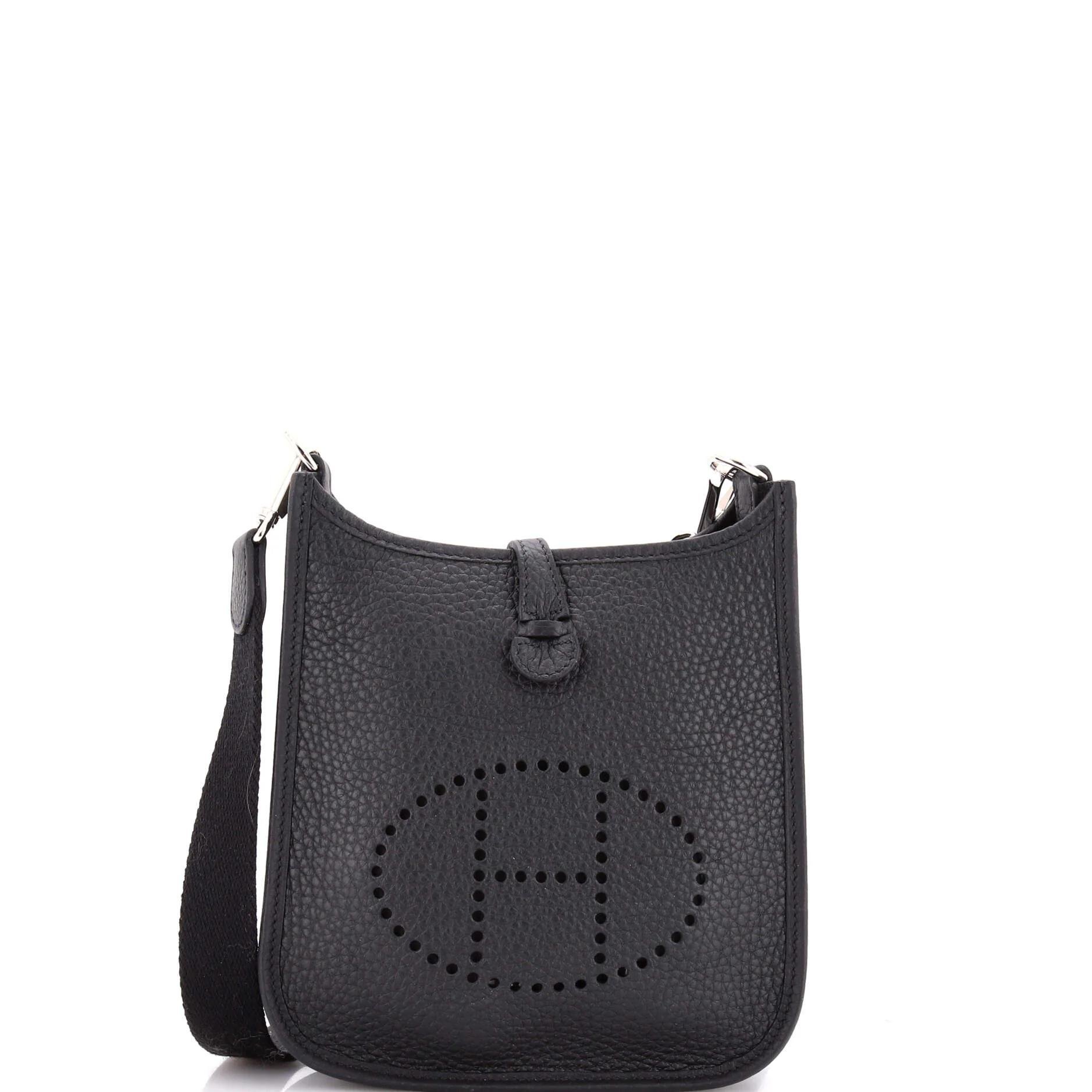 Hermes Mini Evelyne leather crossbody bag