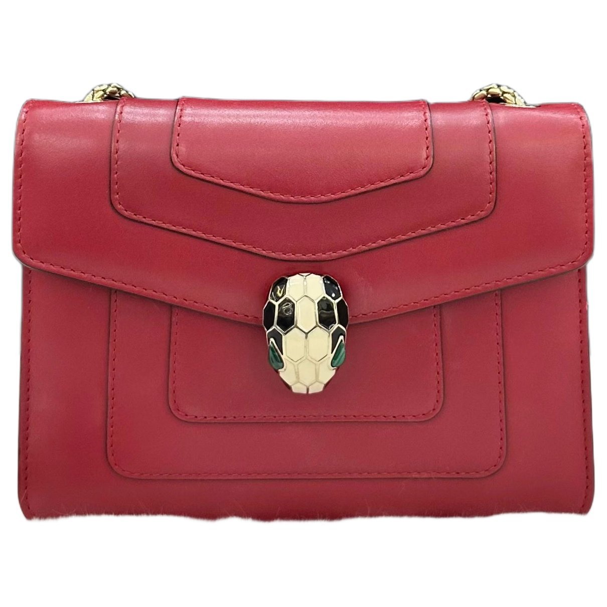 Serpenti leather handbag