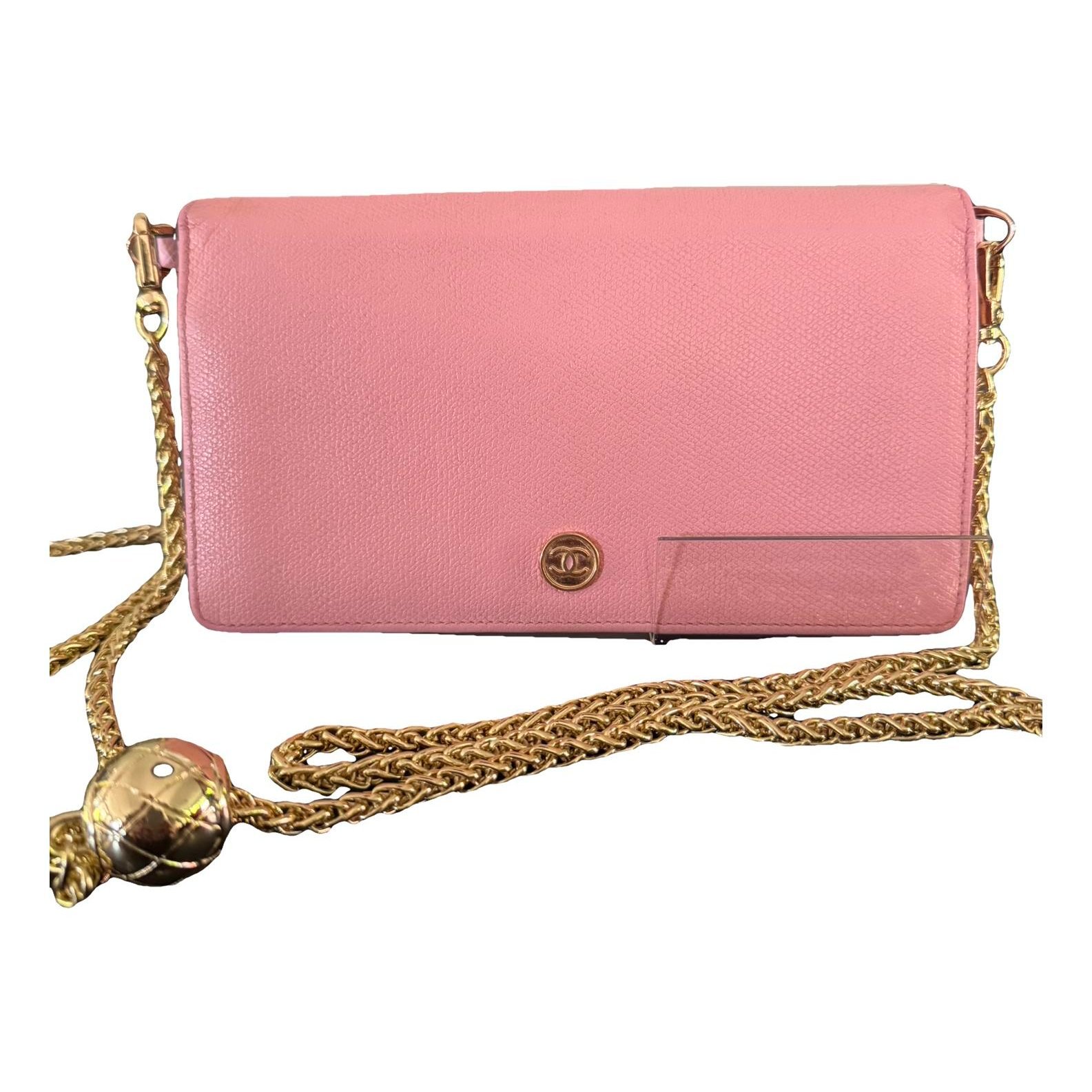Leather clutch bag