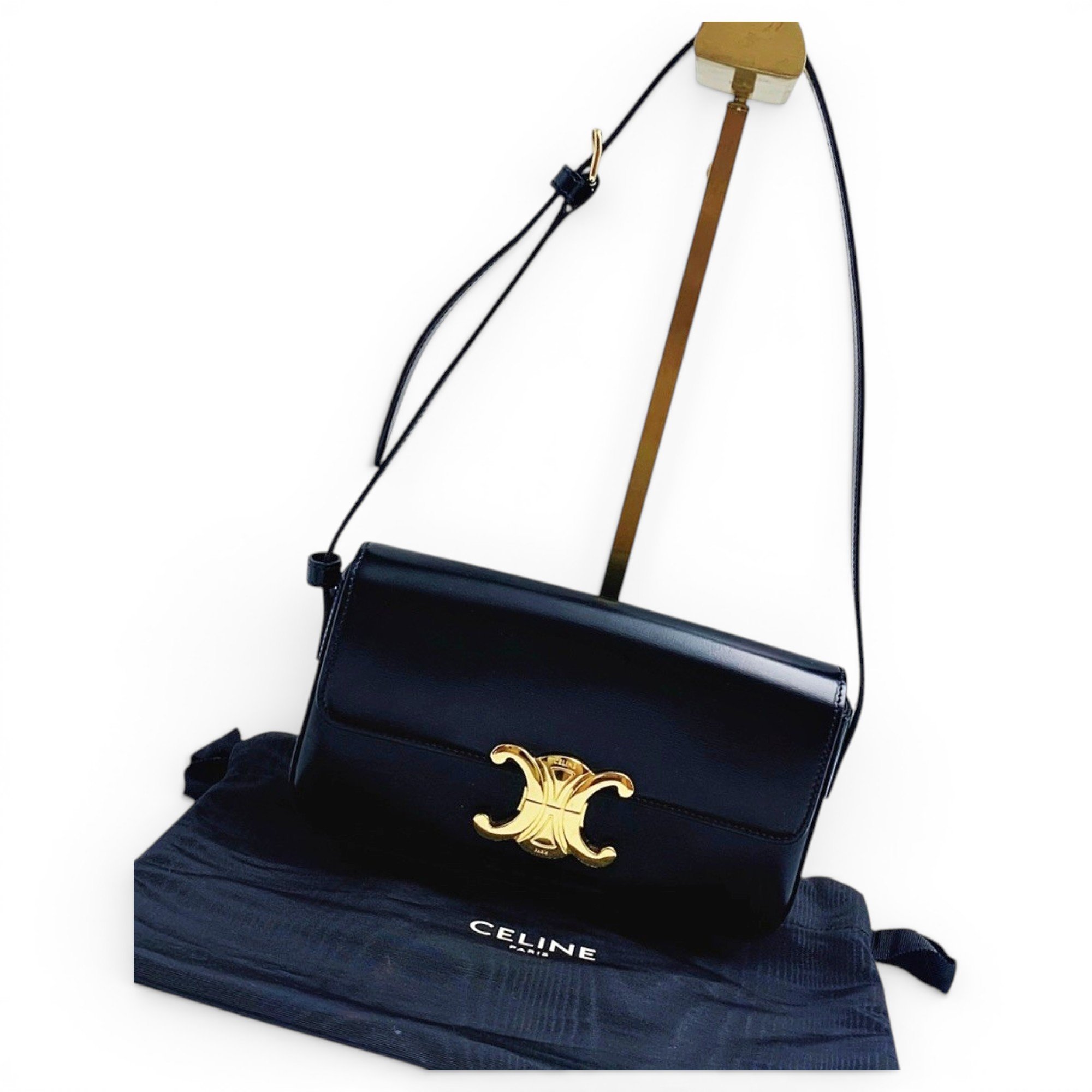 Triomphe leather handbag