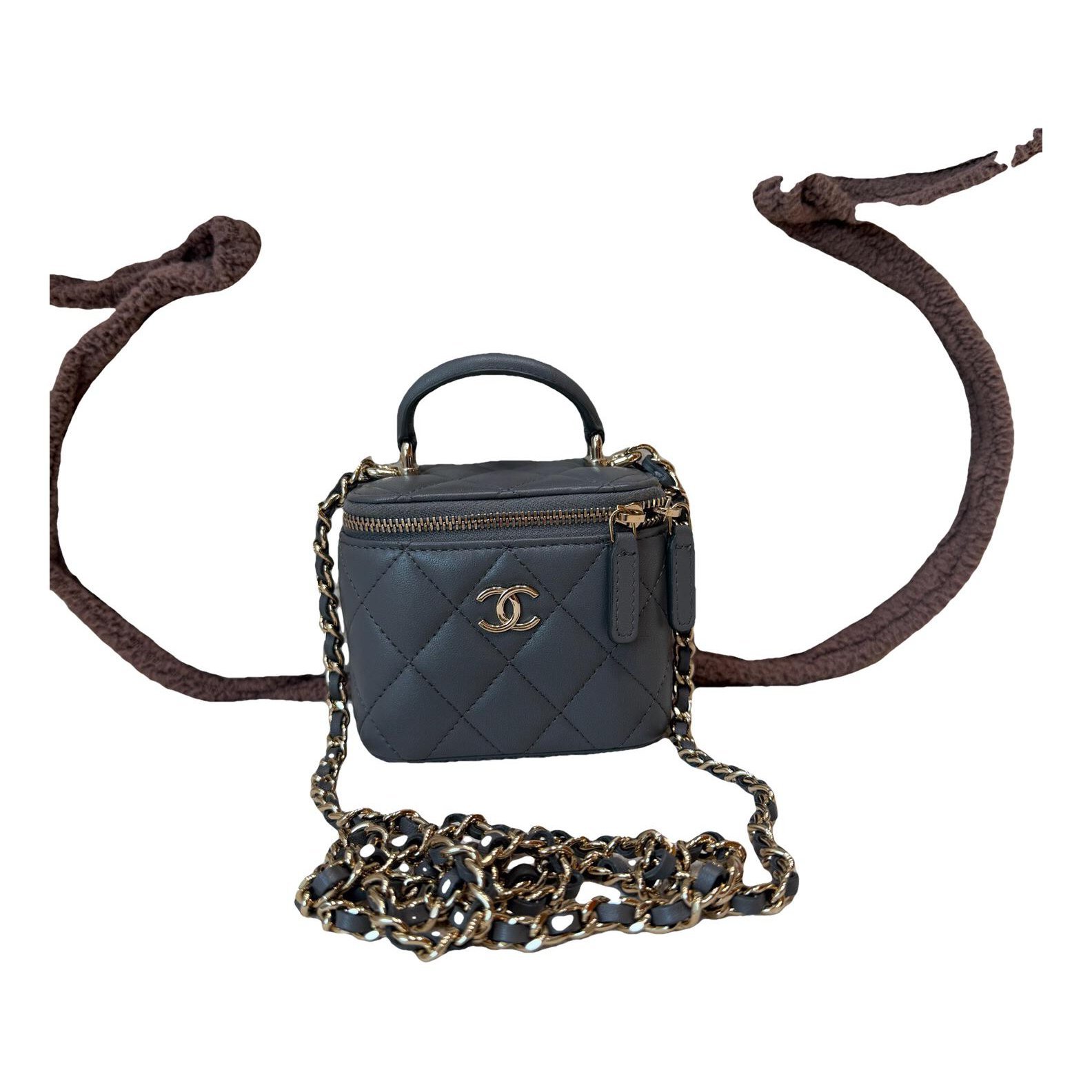 Trendy CC Vanity leather handbag