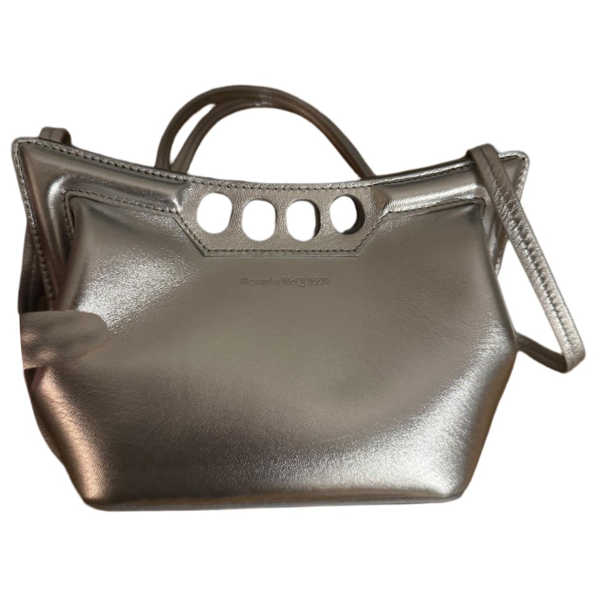 Manta leather clutch bag