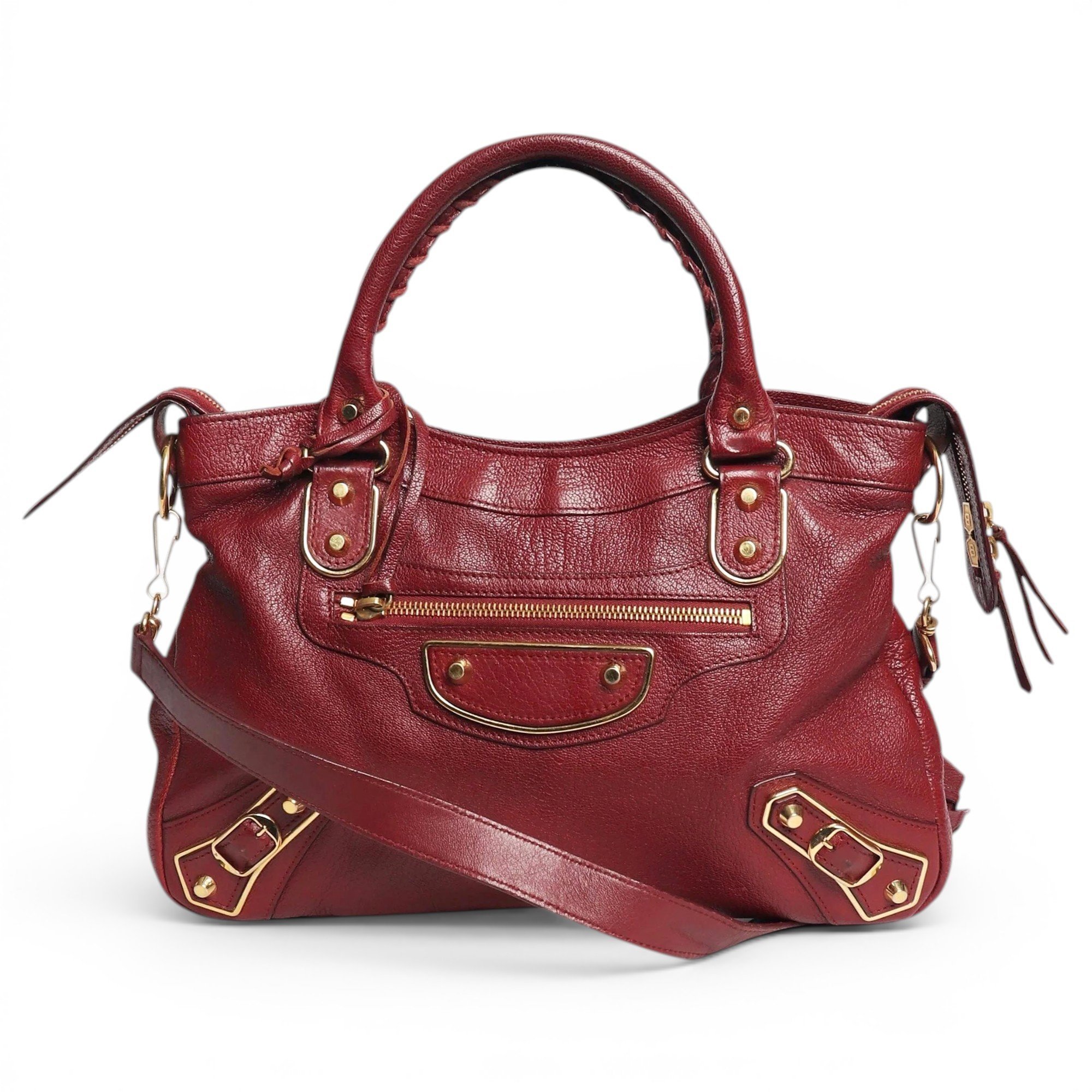 City leather bag