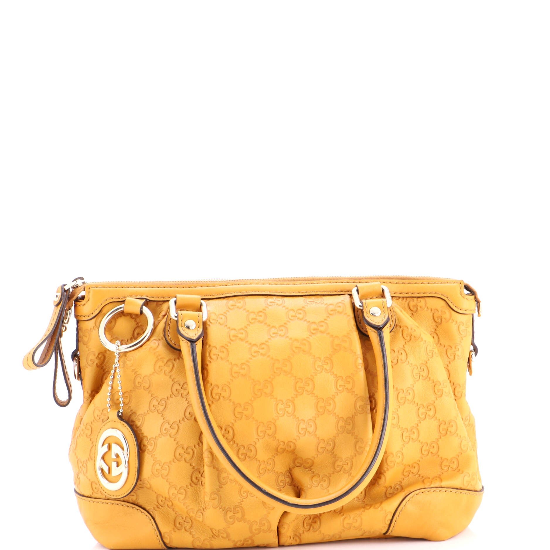 Sukey Top Handle Satchel Guccissima Leather Medium