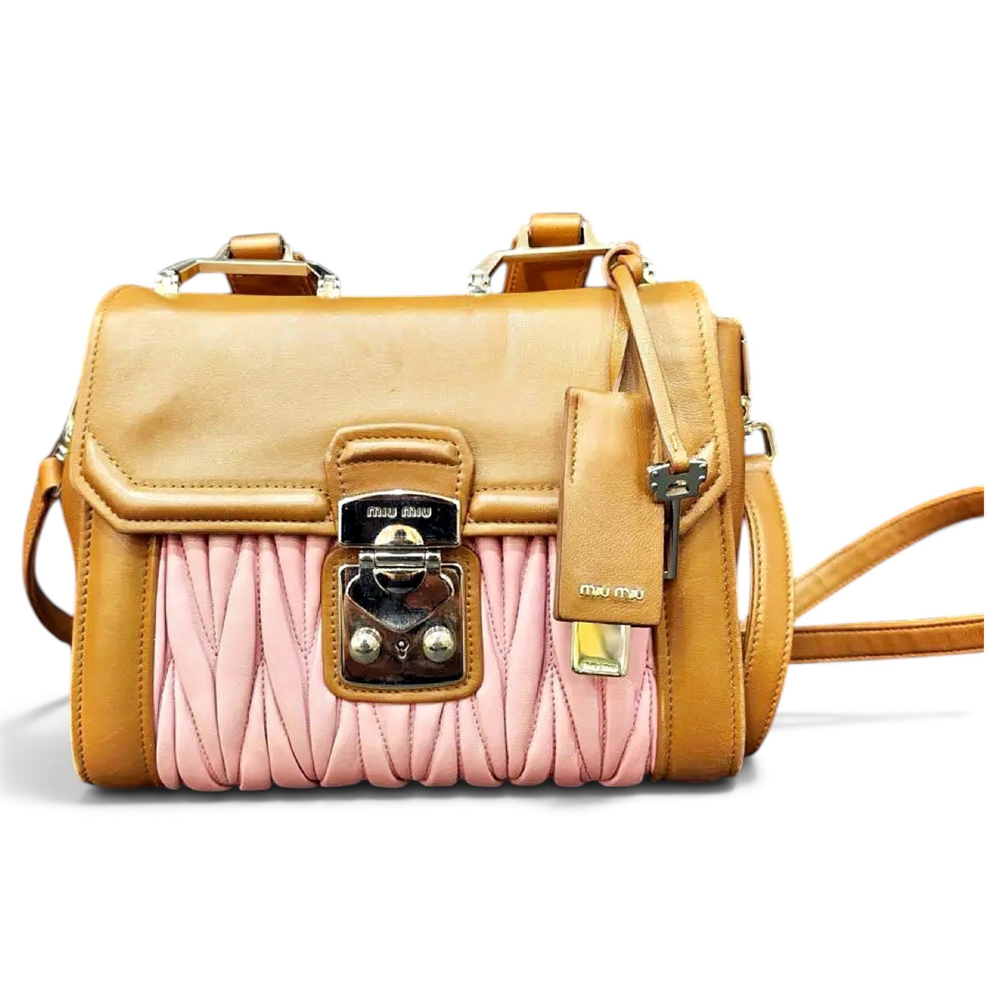 Miu Miu Madras leather handbag