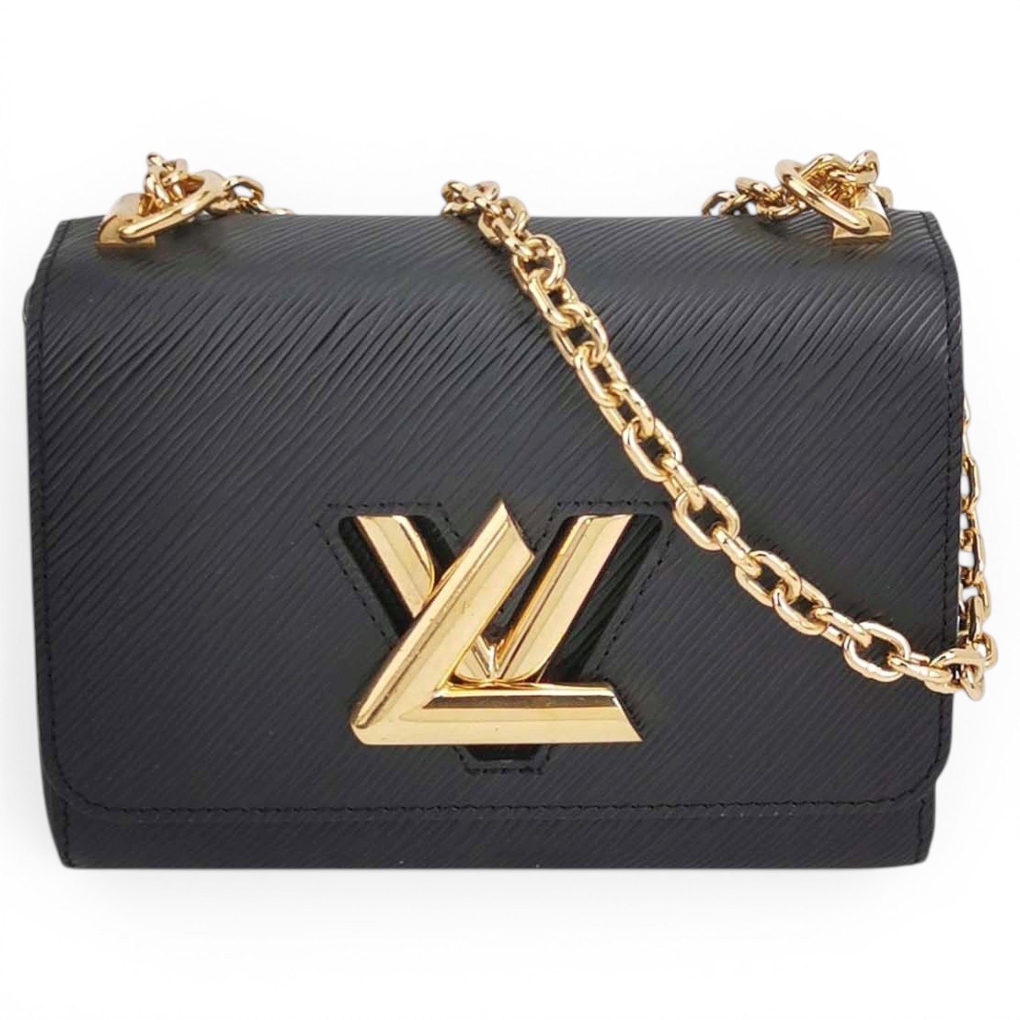 Twist leather handbag