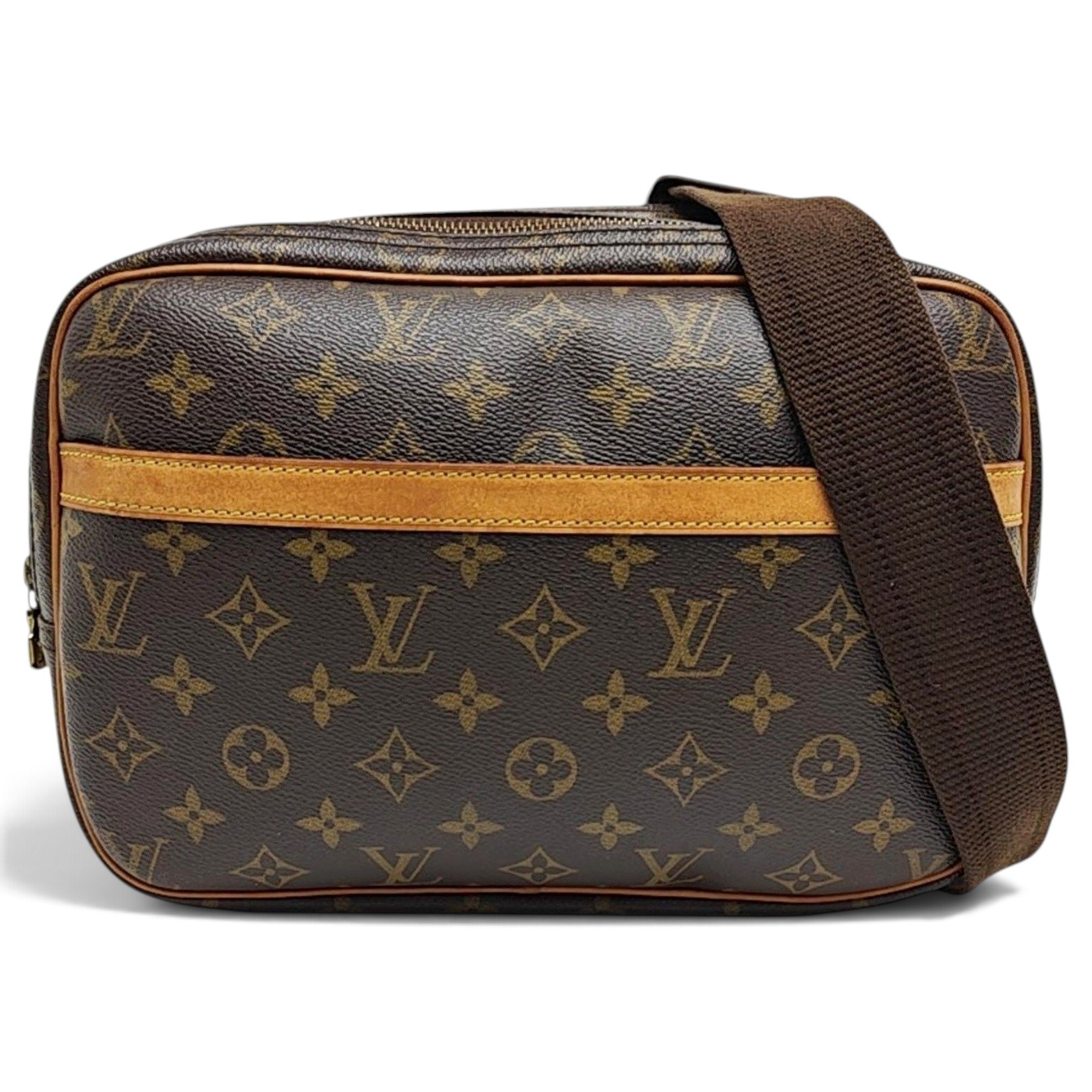 Reporter leather handbag