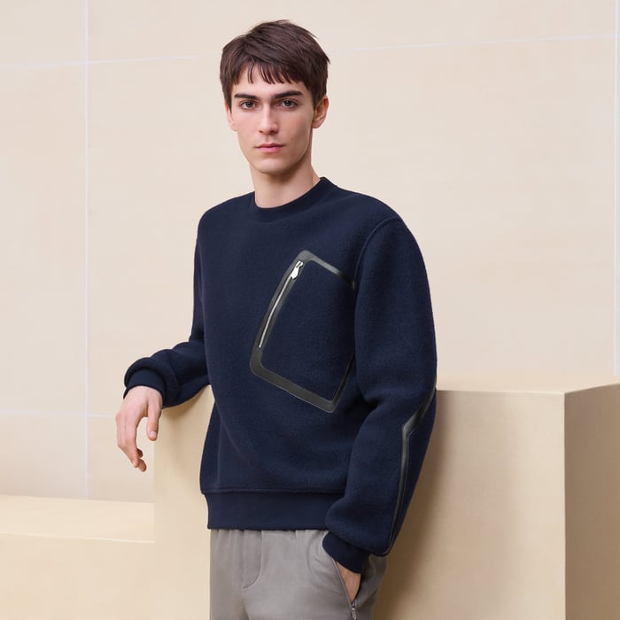 Marine Varsity Crewneck Sweater