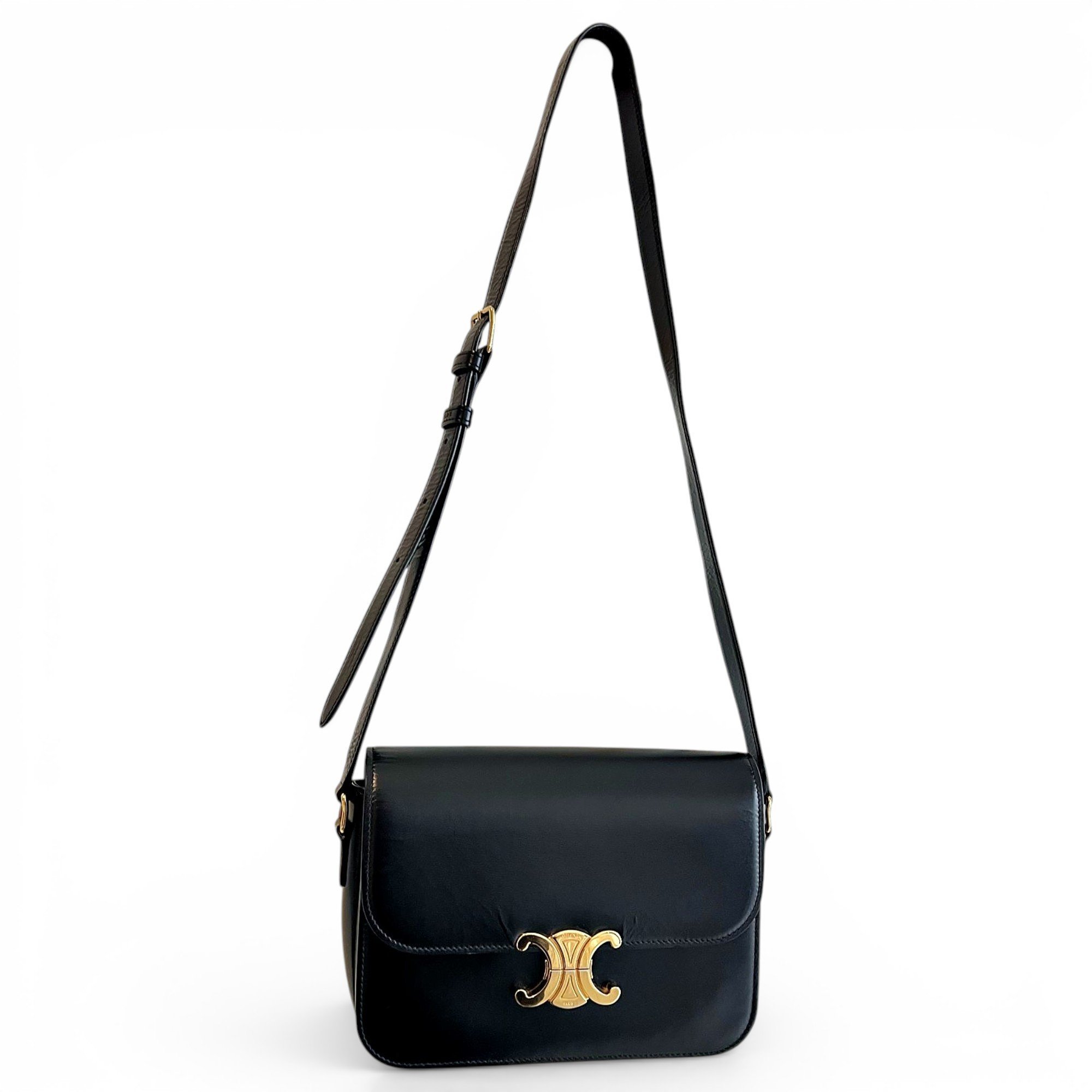 Triomphe leather crossbody bag