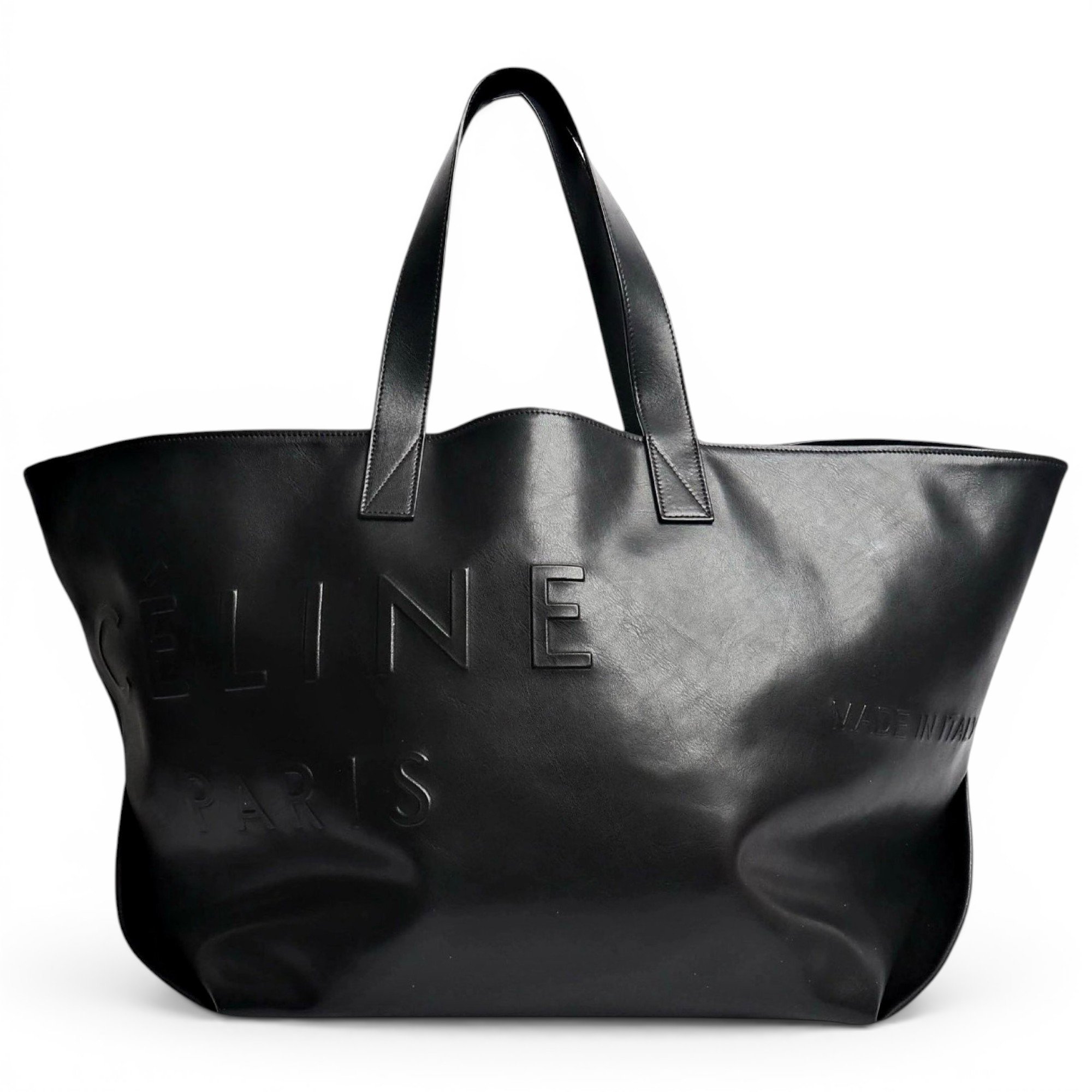 Cabas leather tote