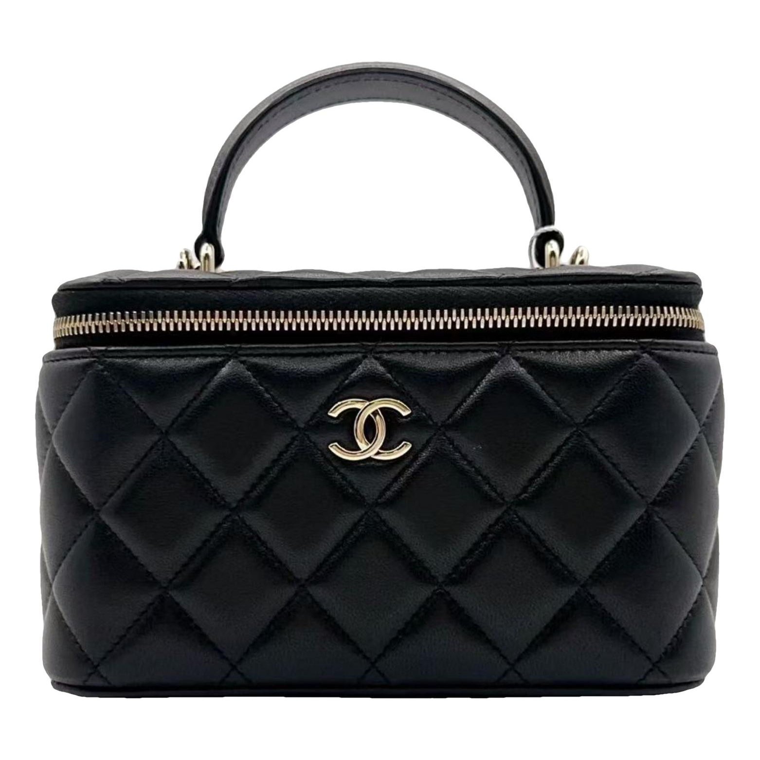 Trendy CC Vanity leather handbag