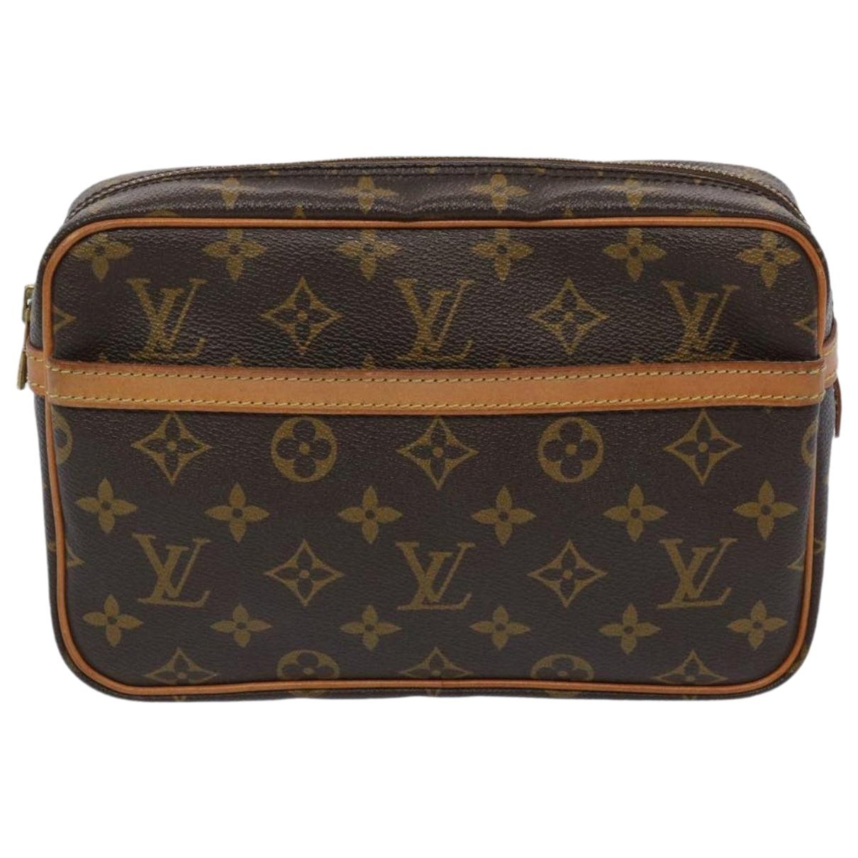 Leather clutch bag