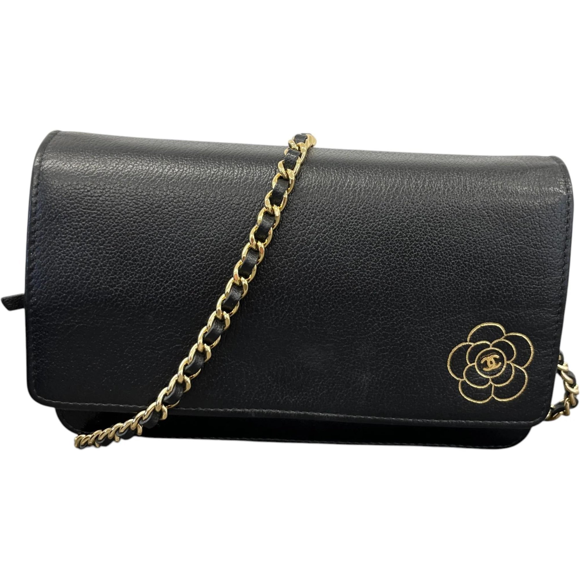 Wallet On Chain leather handbag