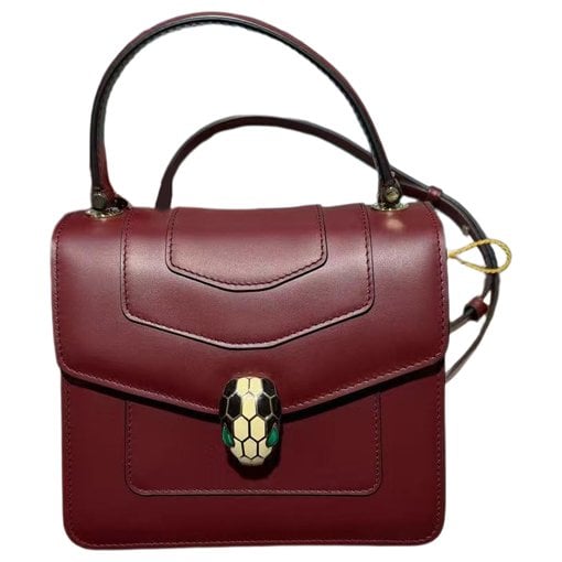 Serpenti leather handbag