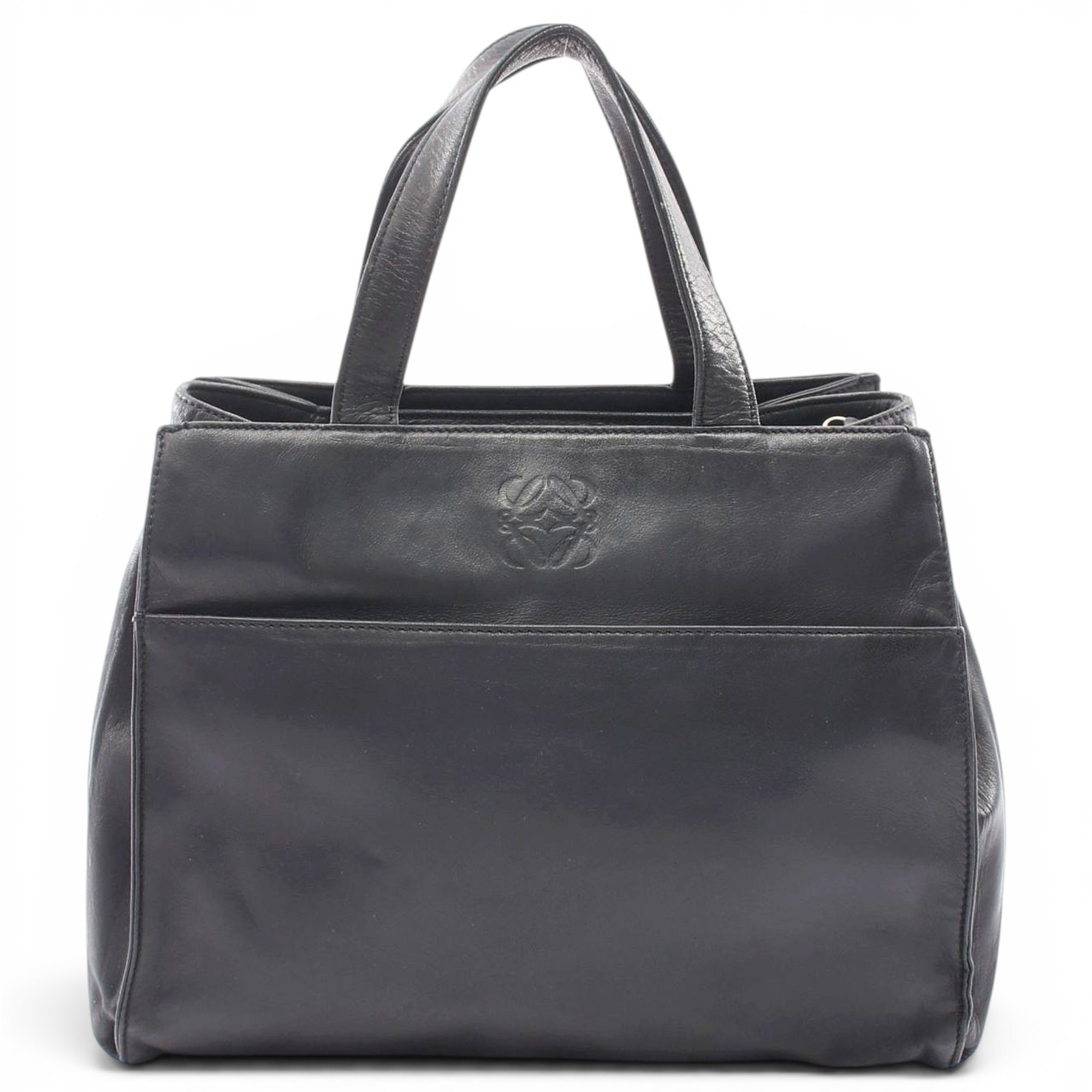 Anagram leather handbag