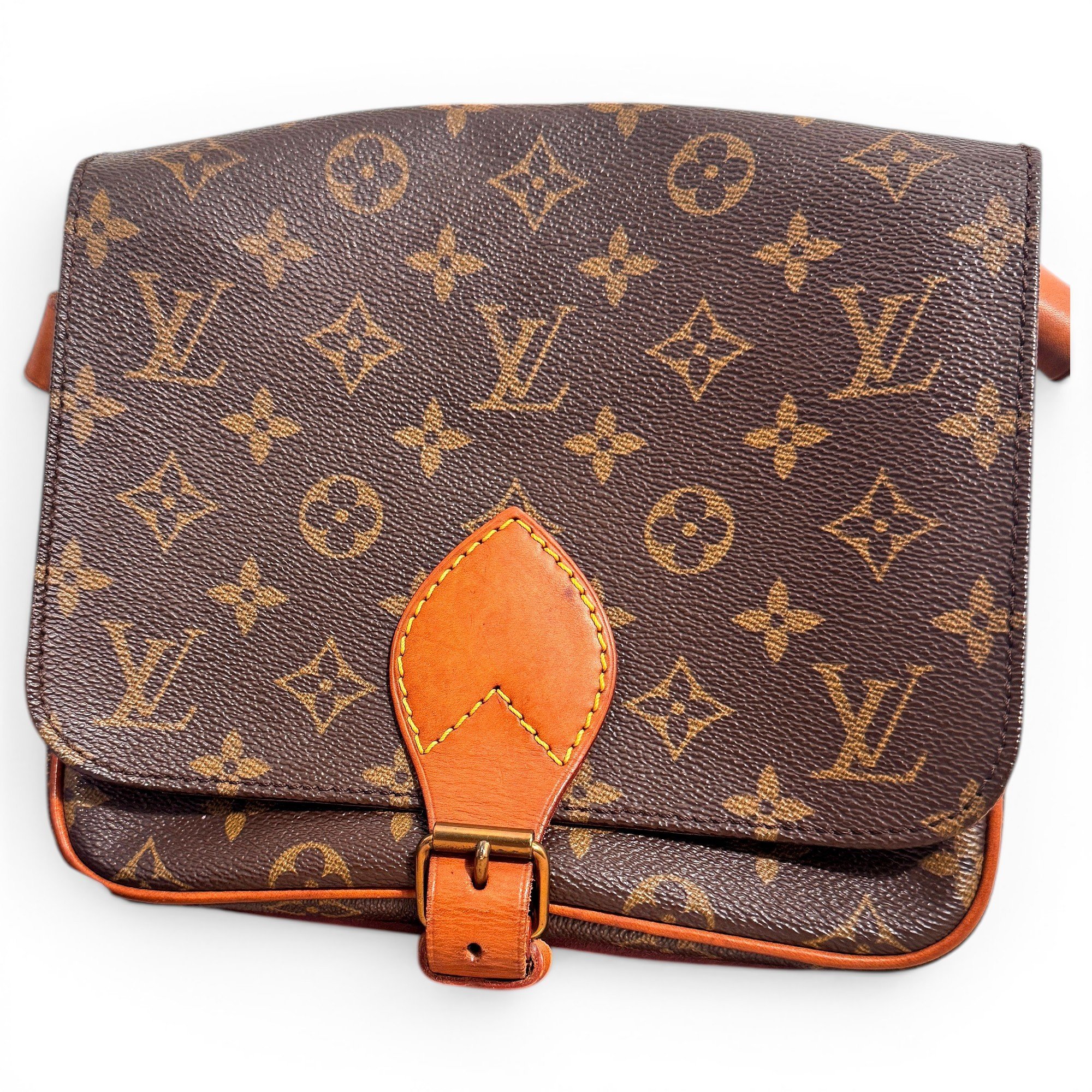 Cartouchière leather crossbody bag