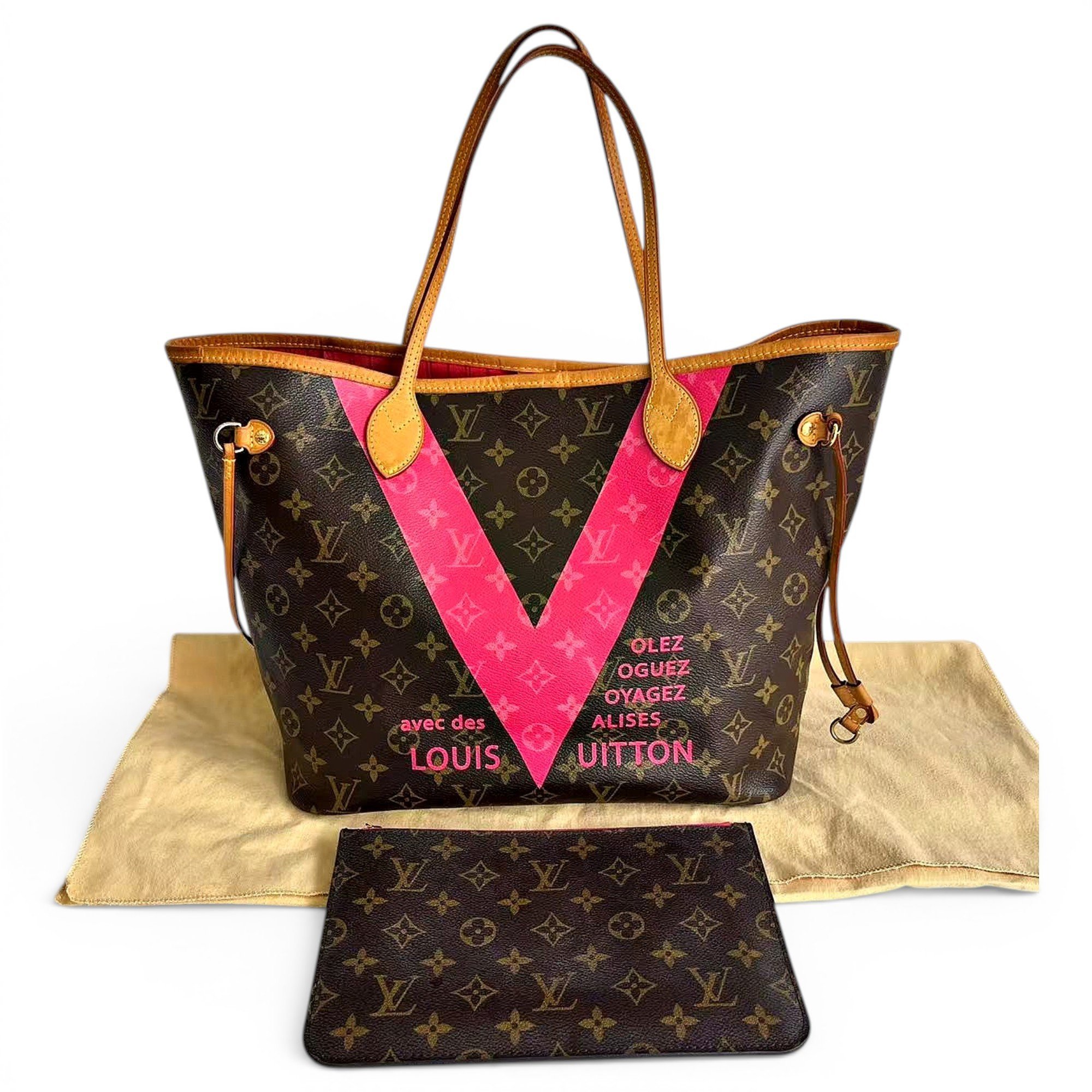 Neverfull leather handbag