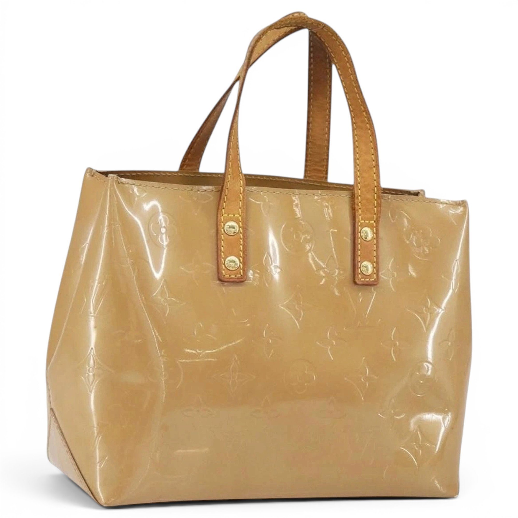 Patent leather handbag