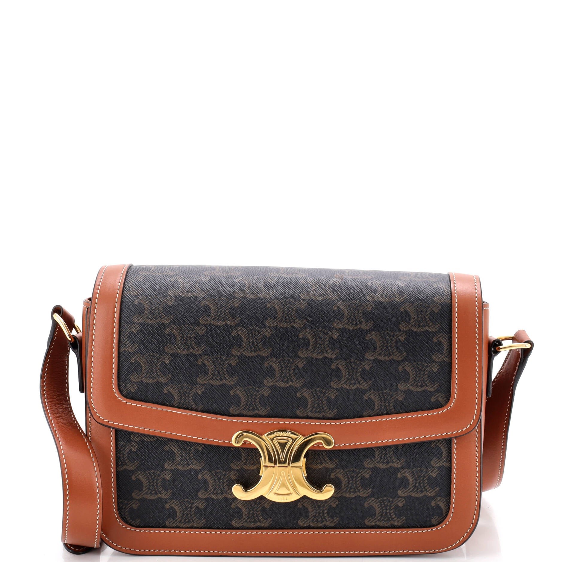 Triomphe Shoulder Bag Triomphe Coated Canvas Medium