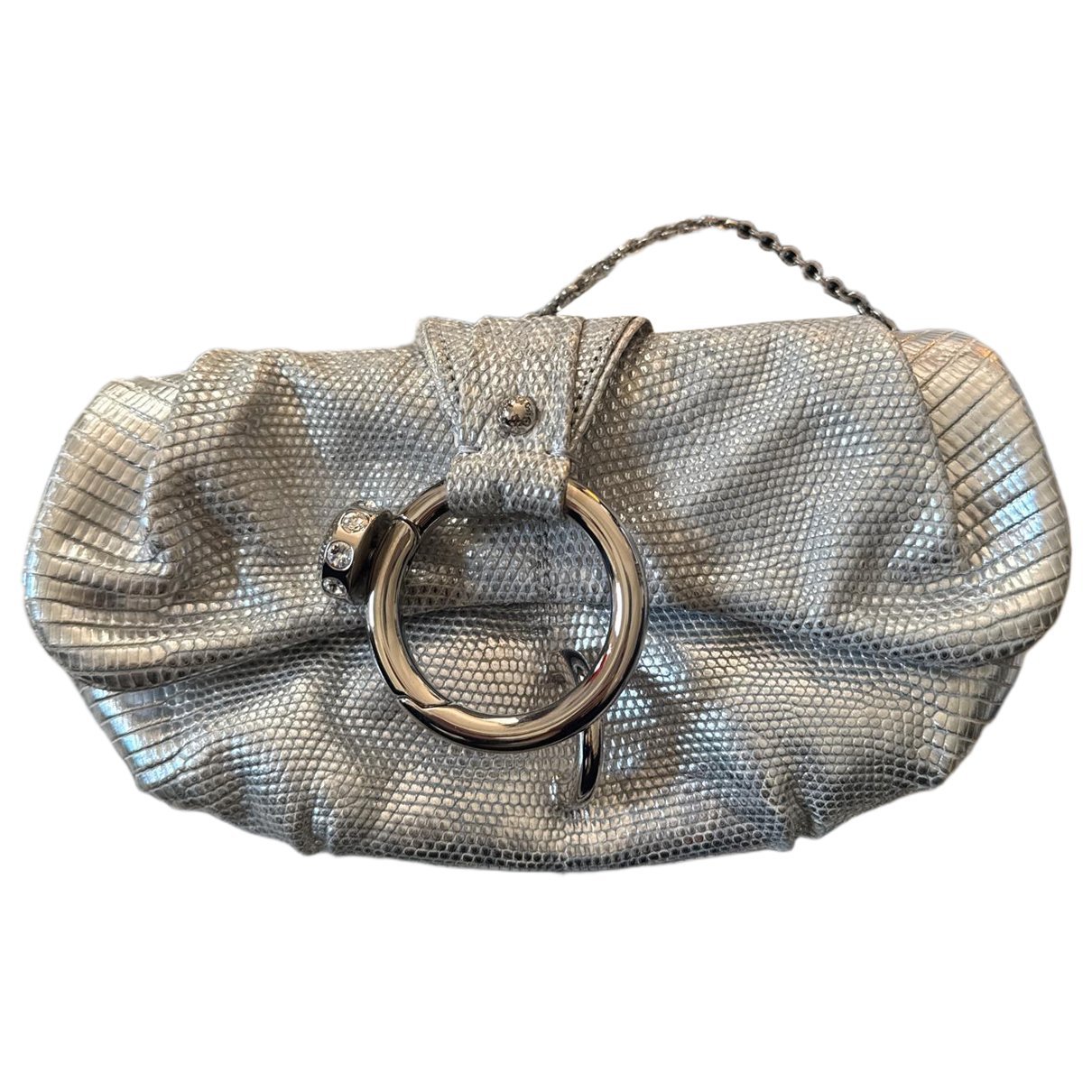Leather clutch bag