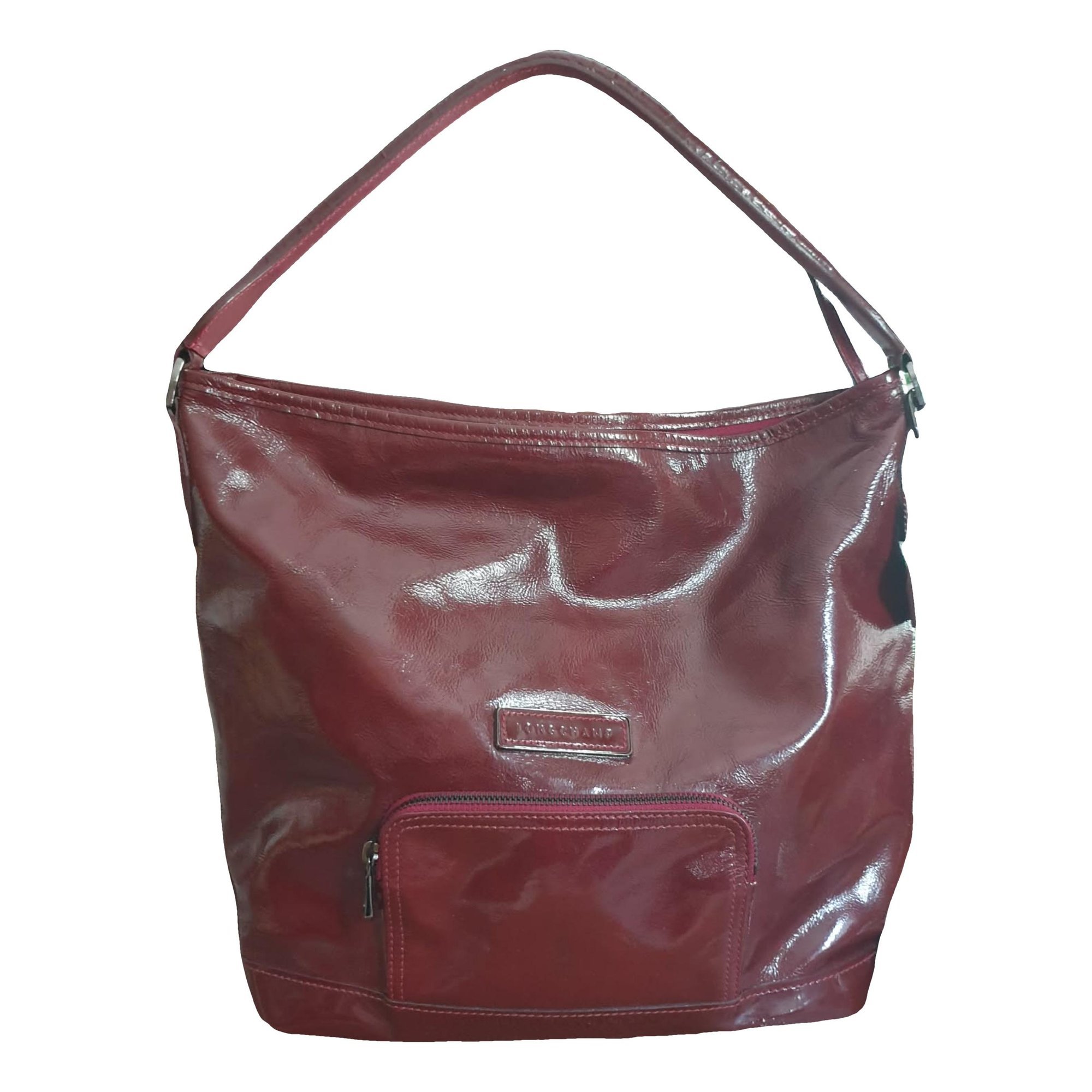 Patent leather handbag