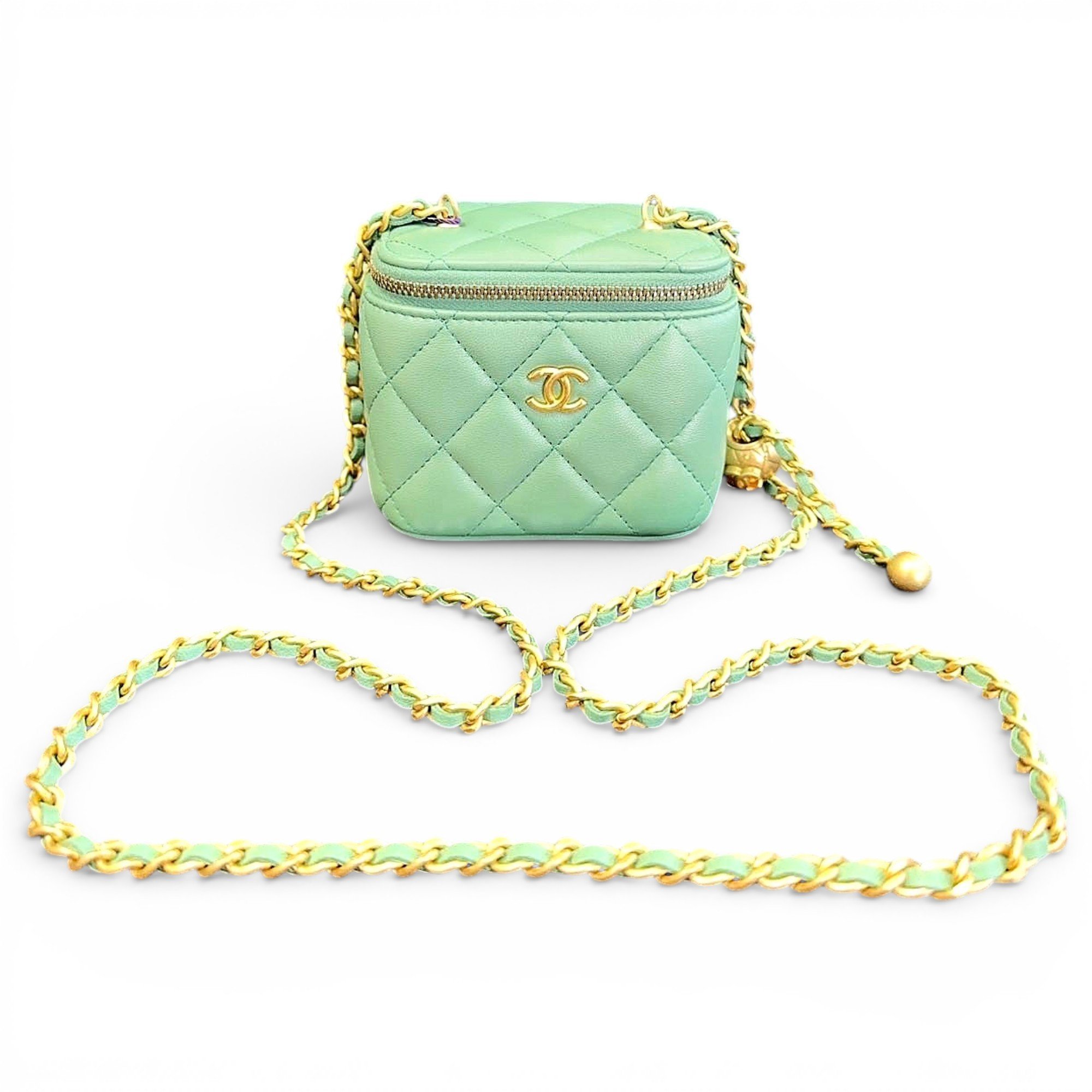 Trendy CC Vanity leather handbag