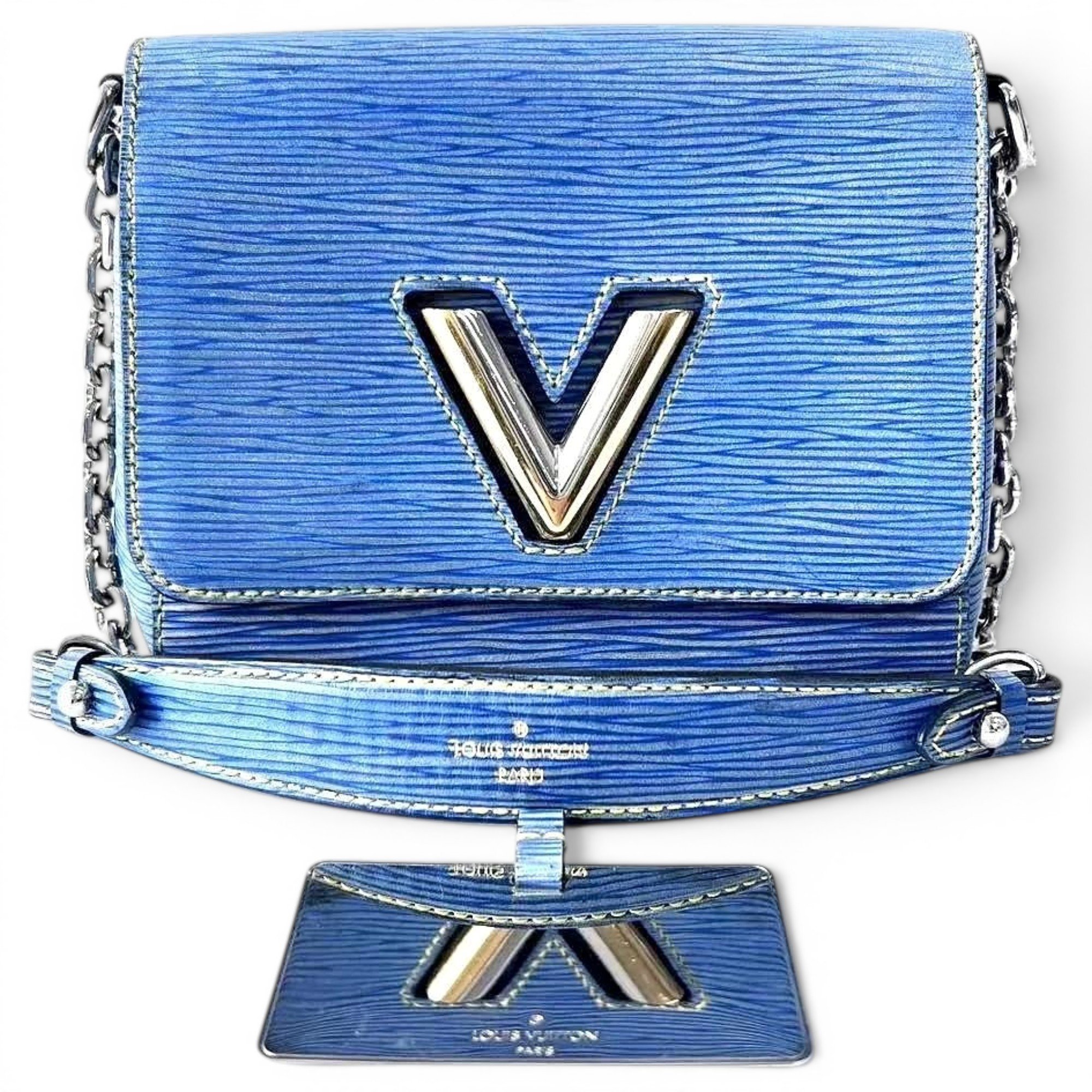 Twist leather crossbody bag