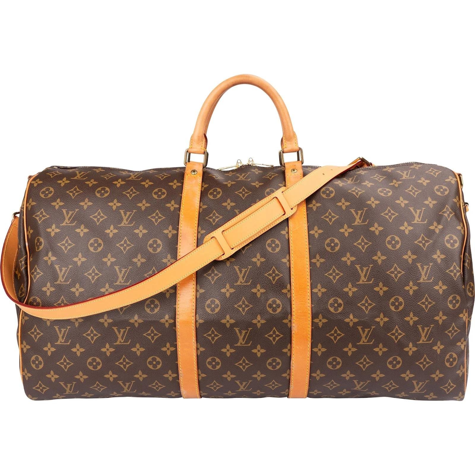 Keepall leather travel bag