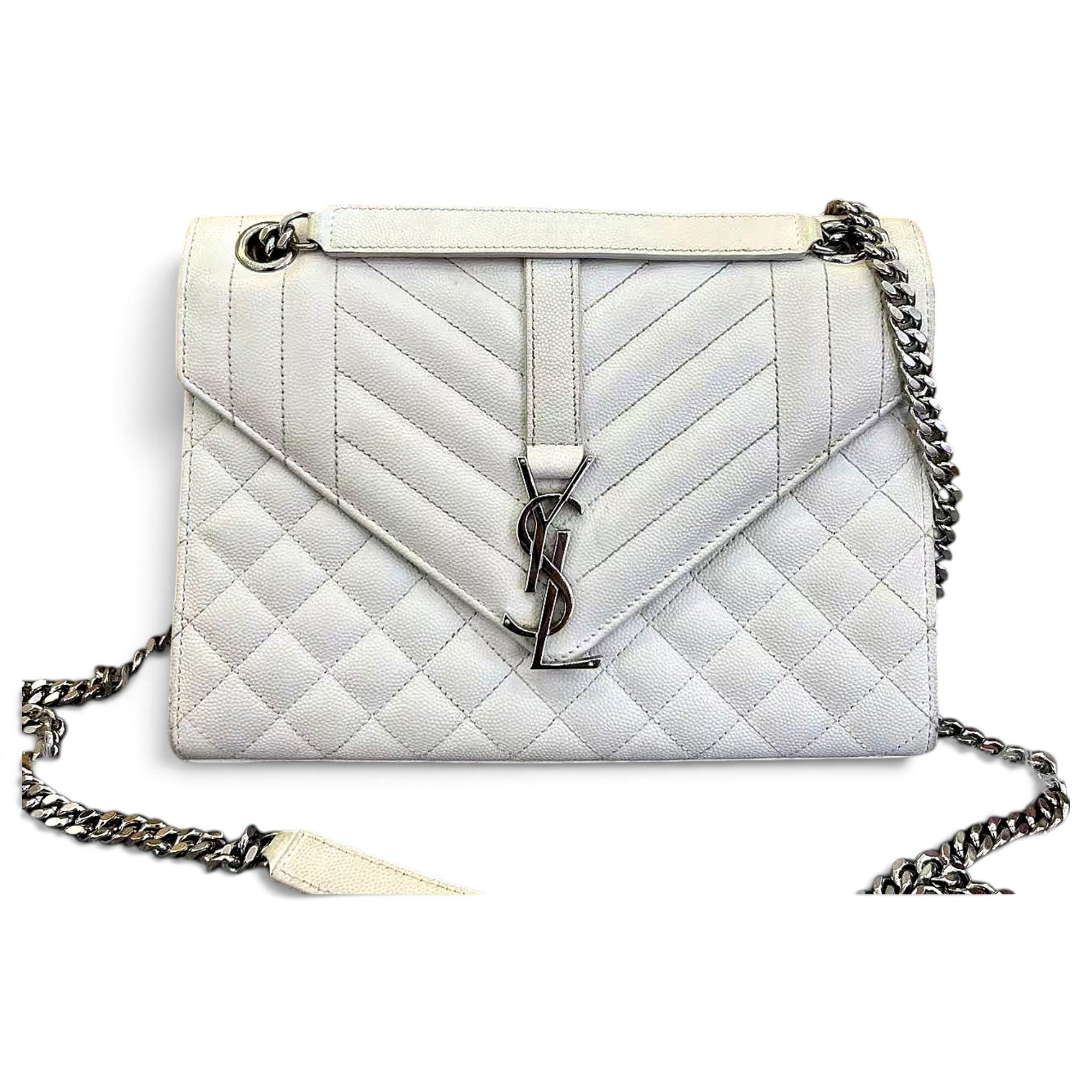 Envelope leather handbag